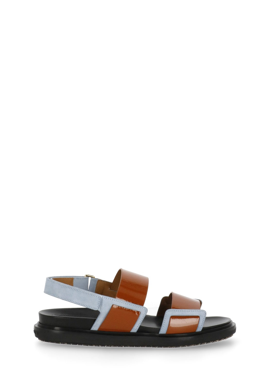Marni Sandals Brown Cowhide Sole: Rubber