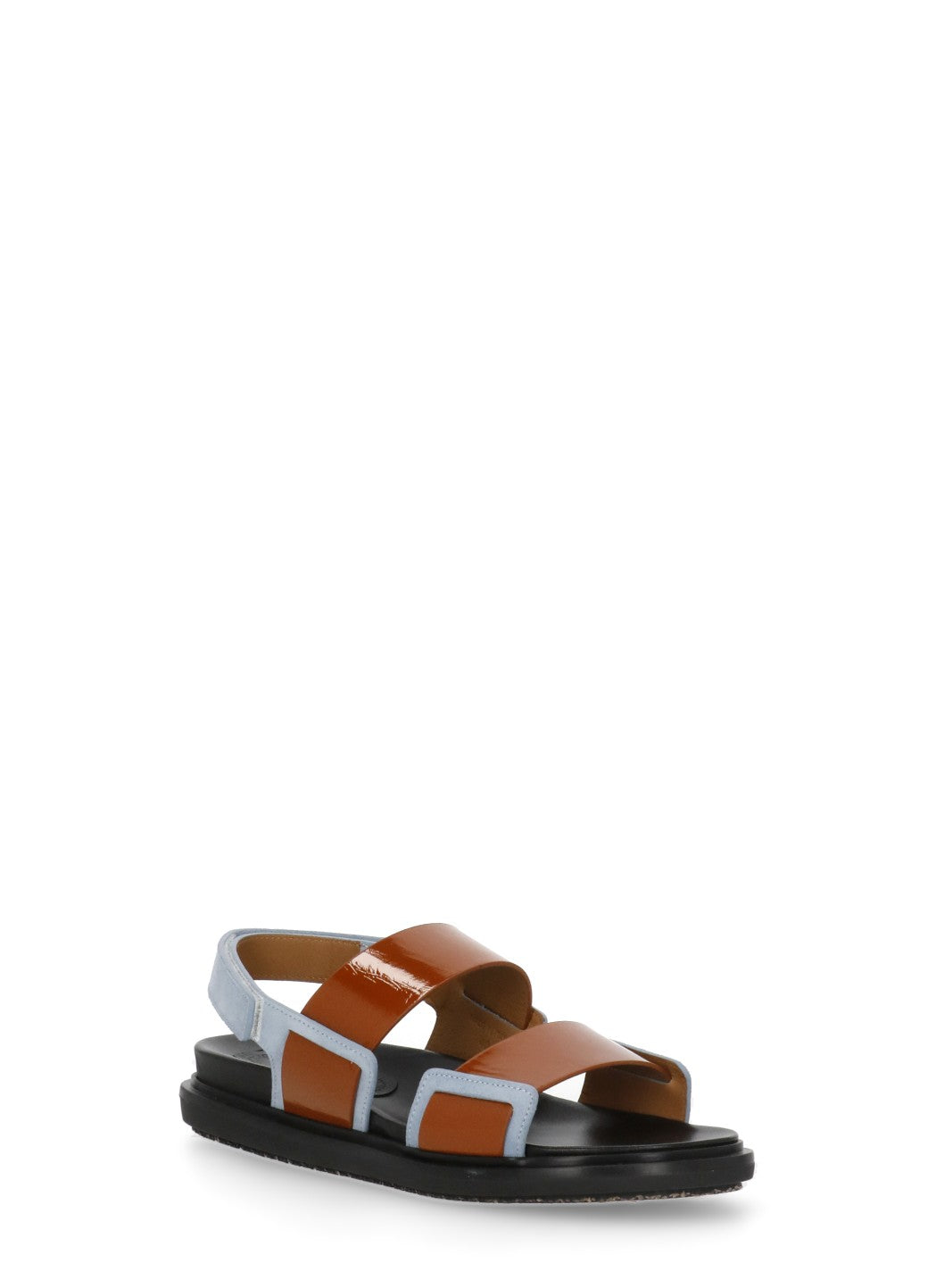 Marni Sandals Brown Cowhide Sole: Rubber