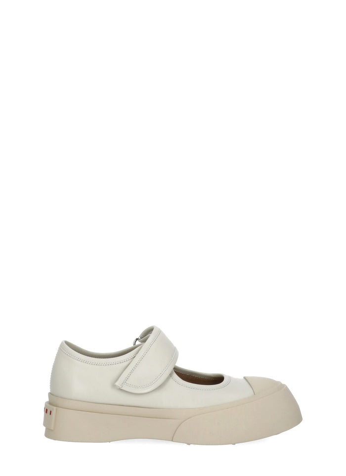 Marni Flat shoes Ivory Calf Leather