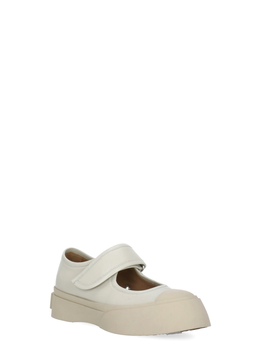 Marni Flat shoes Ivory Calf Leather
