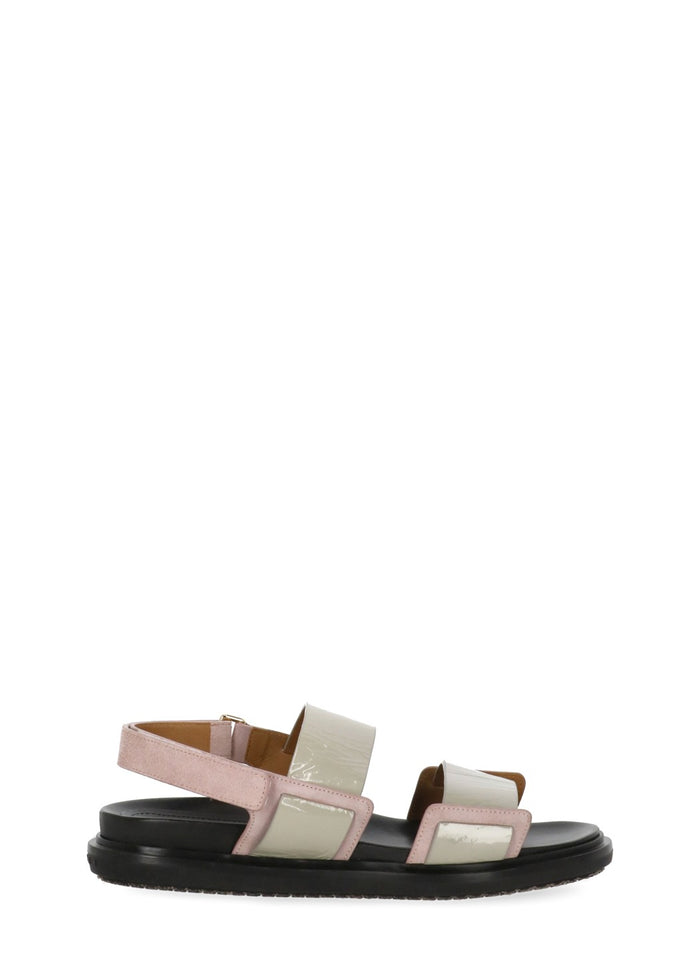 Marni Sandals Grey Cowhide Sole: Rubber