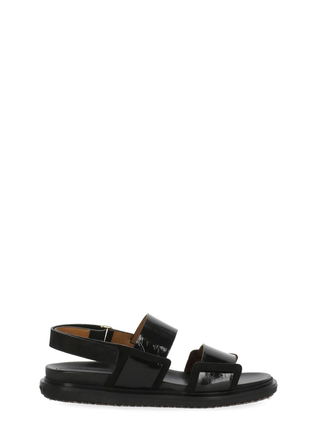 Marni Sandals Black Cowhide Sole: Rubber