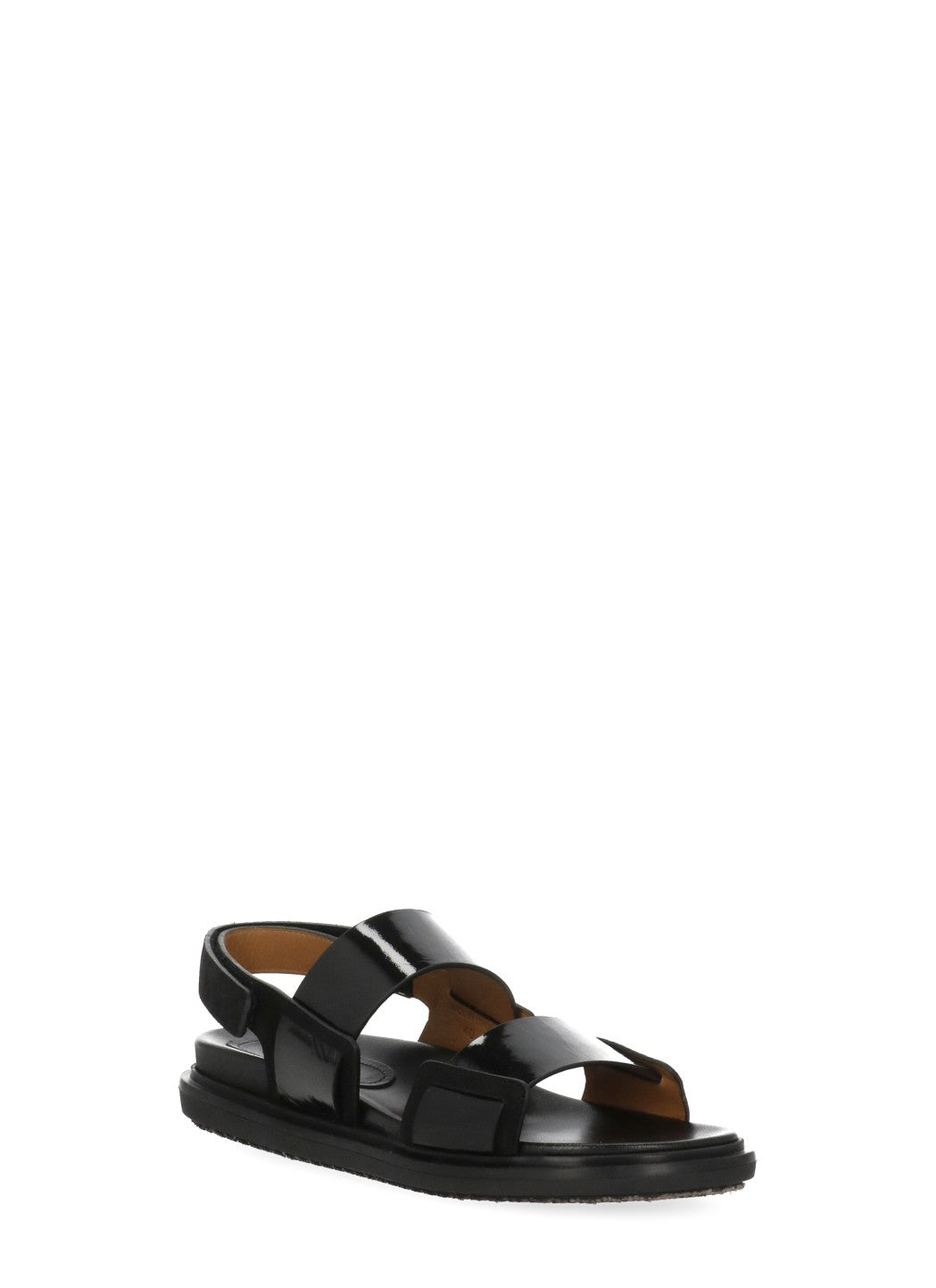 Marni Sandals Black Cowhide Sole: Rubber