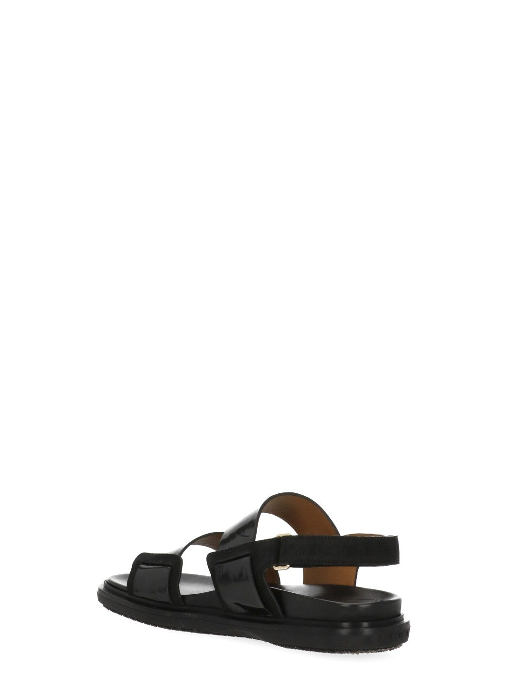 Marni Sandals Black Cowhide Sole: Rubber