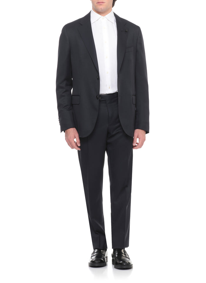 Lardini Suit Blue Wool Lining: Viscose Cupro