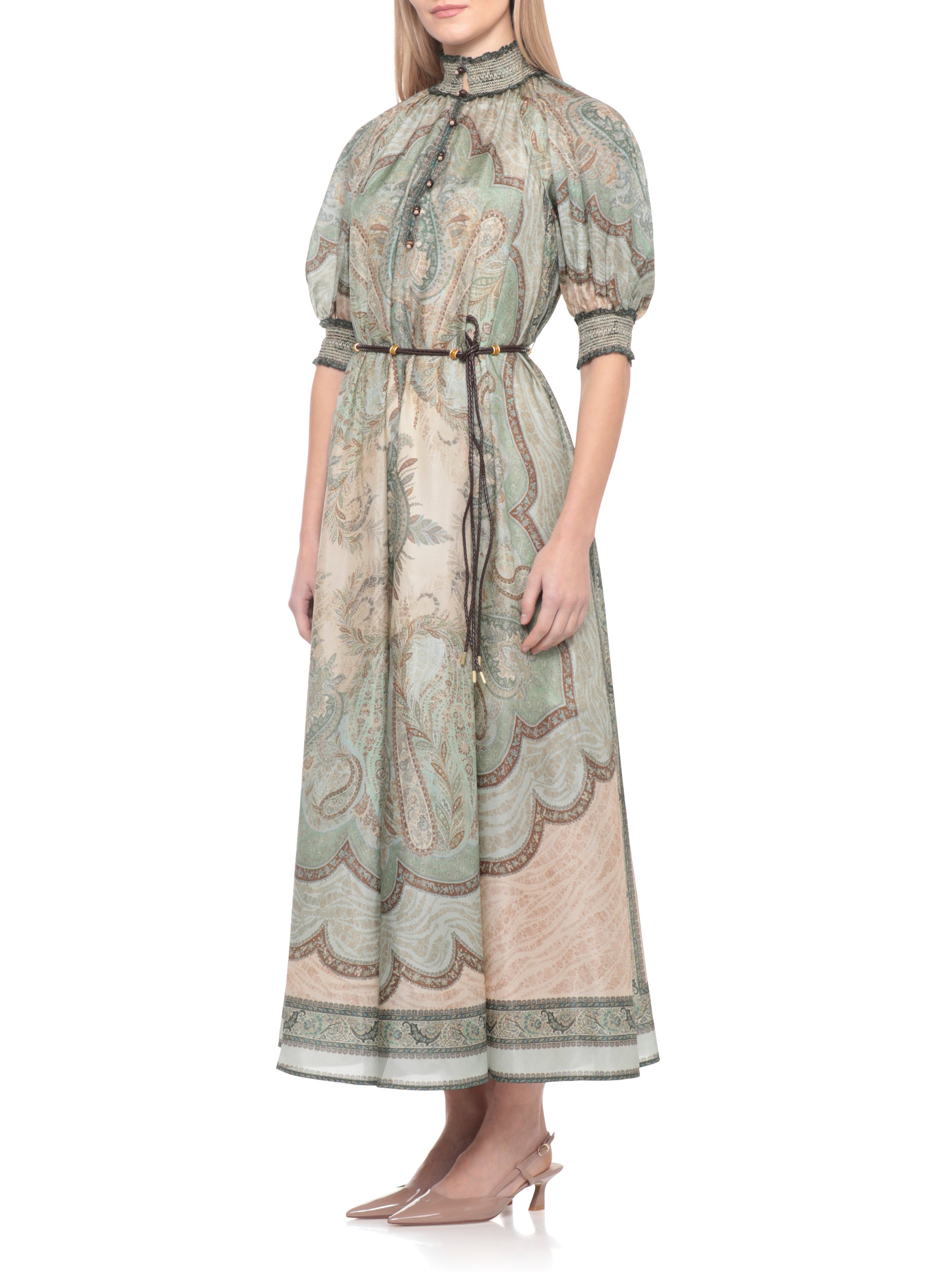 Zimmermann Dresses Green Silk