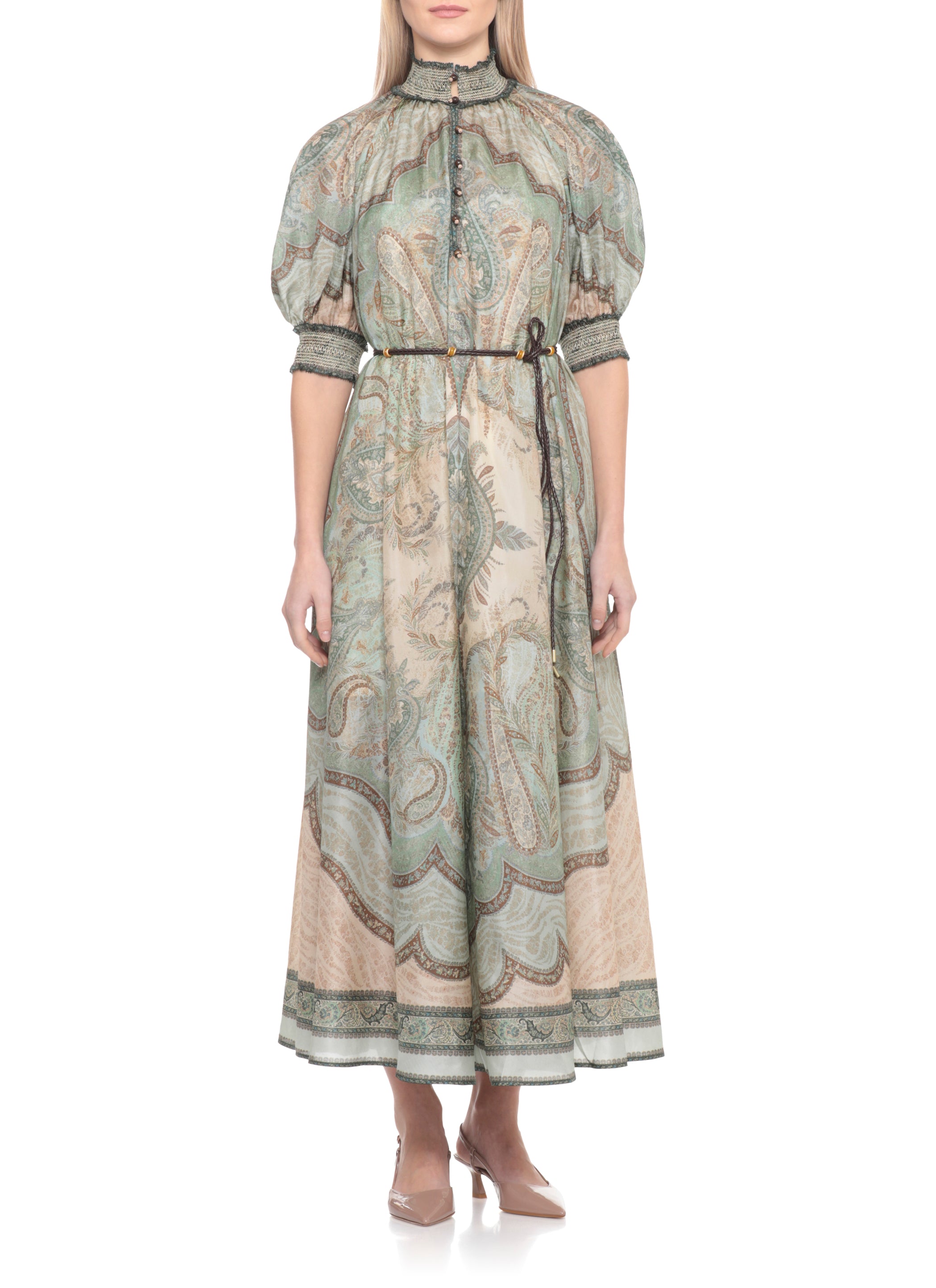 Zimmermann Dresses Green Silk