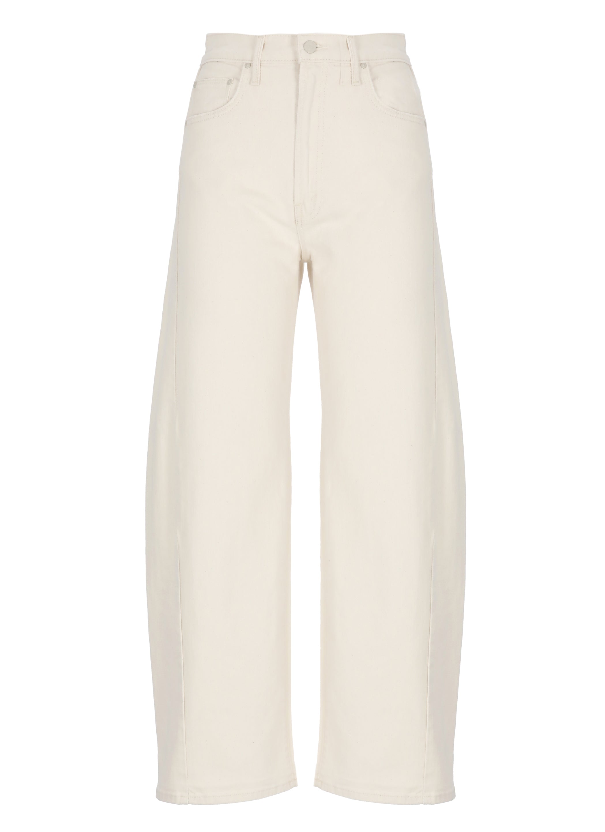 Mother Jeans White Cotton Elastane