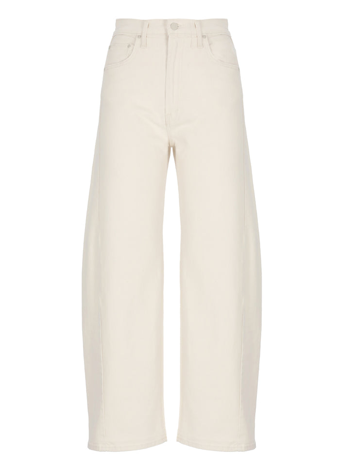 Mother Jeans White Cotton Elastane