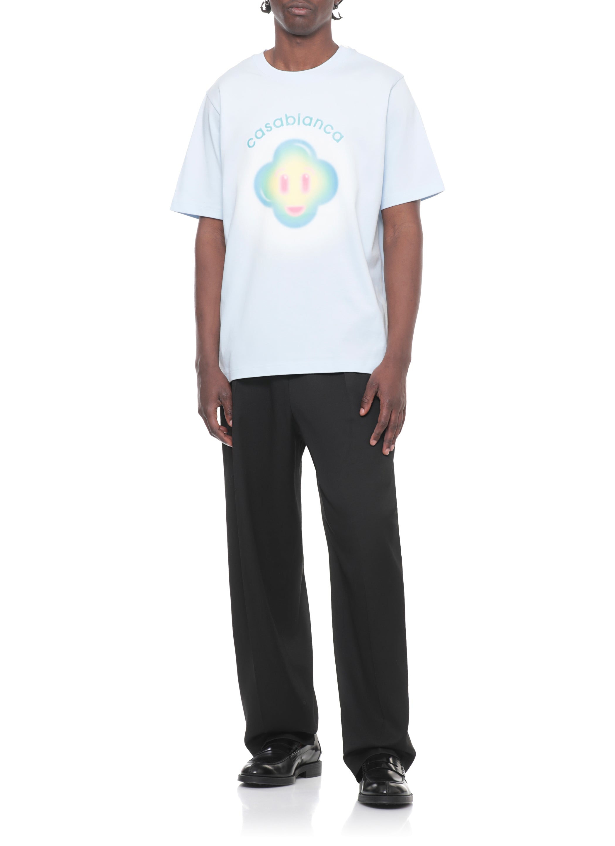 Casablanca T-shirts and Polos Light Blue Cotton
