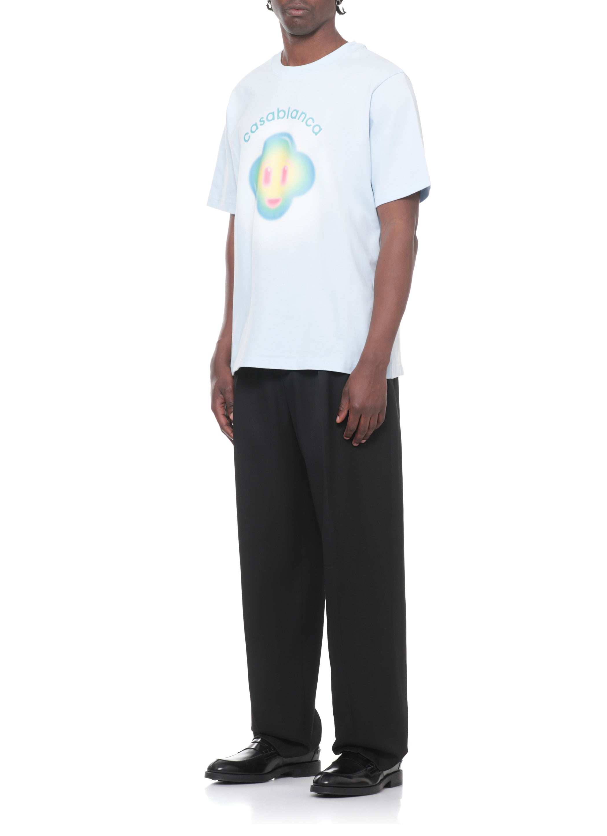 Casablanca T-shirts and Polos Light Blue Cotton
