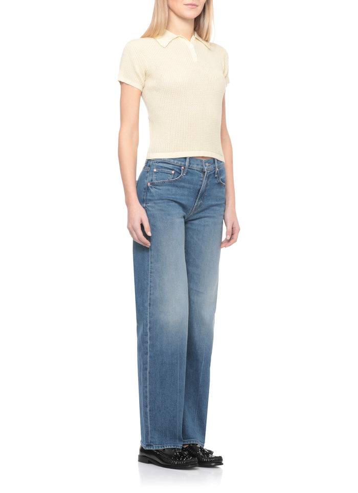 Mother Jeans Blue Cotton Elastane