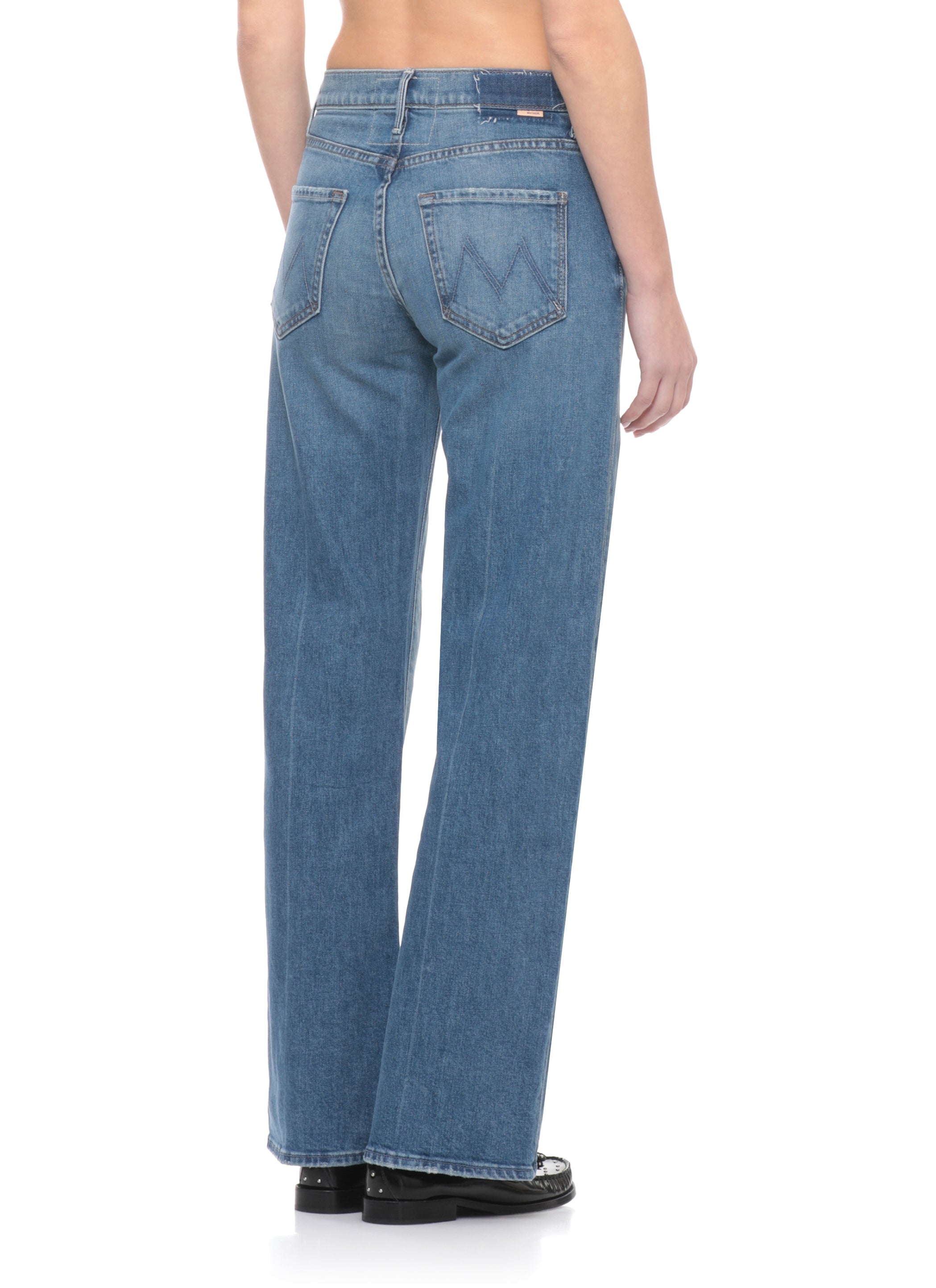 Mother Jeans Blue Cotton Elastane