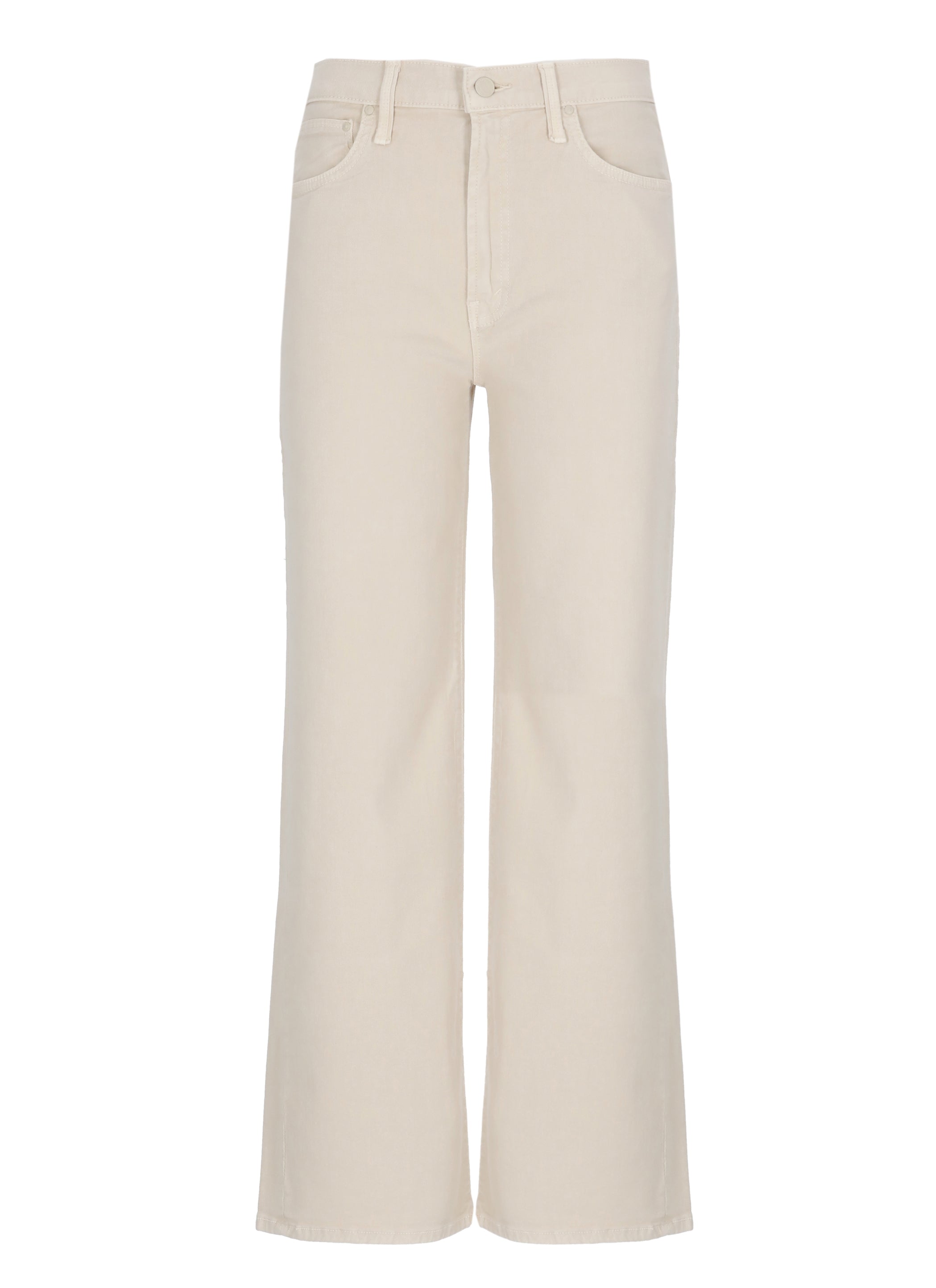 Mother Jeans Beige Cotton Lyocell Elastane