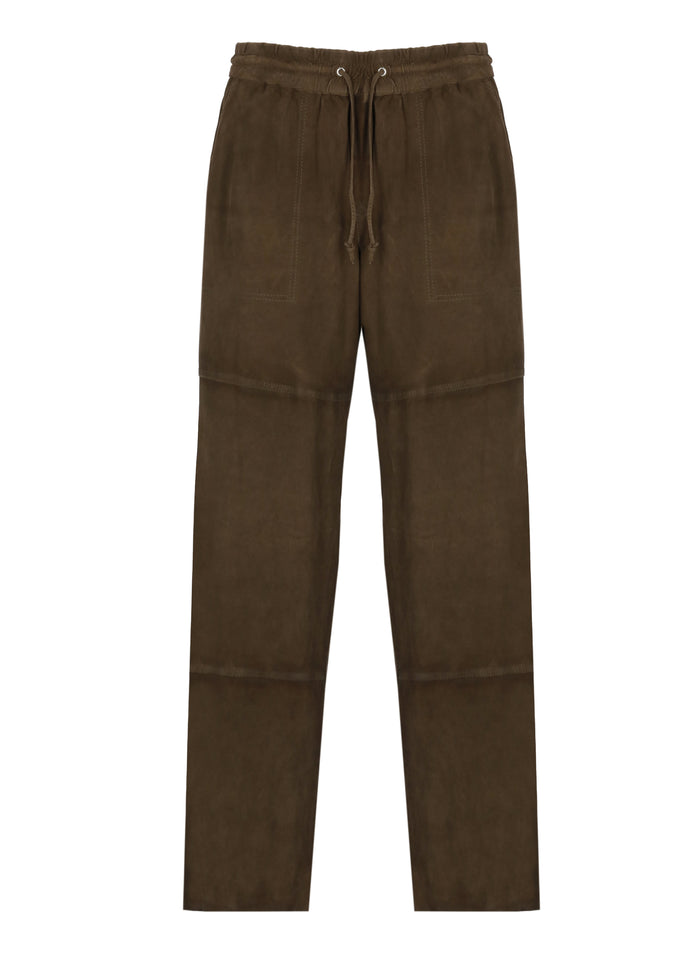 Parosh Trousers Brown Goatskin