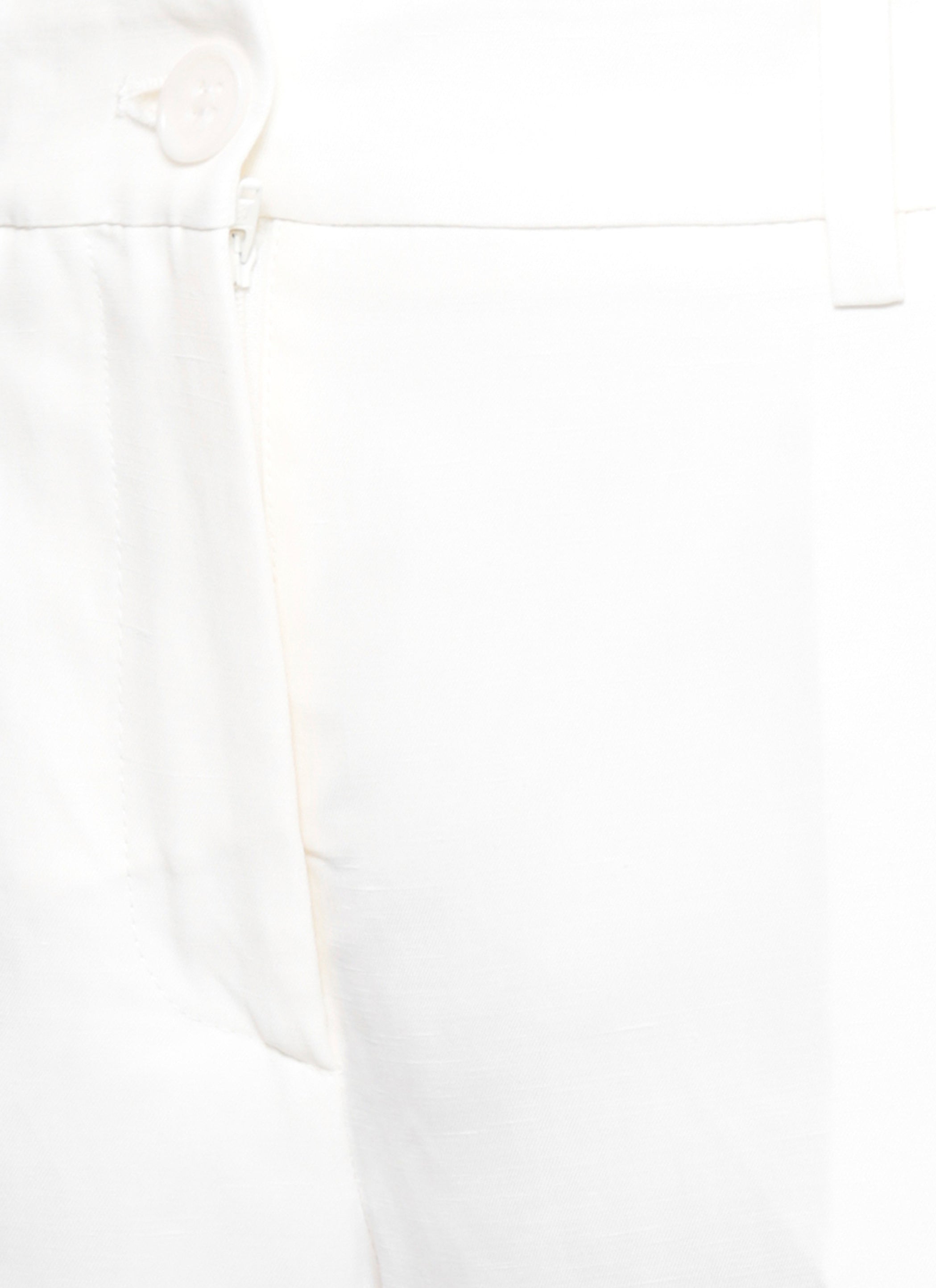Parosh Trousers Ivory Viscose Linen
