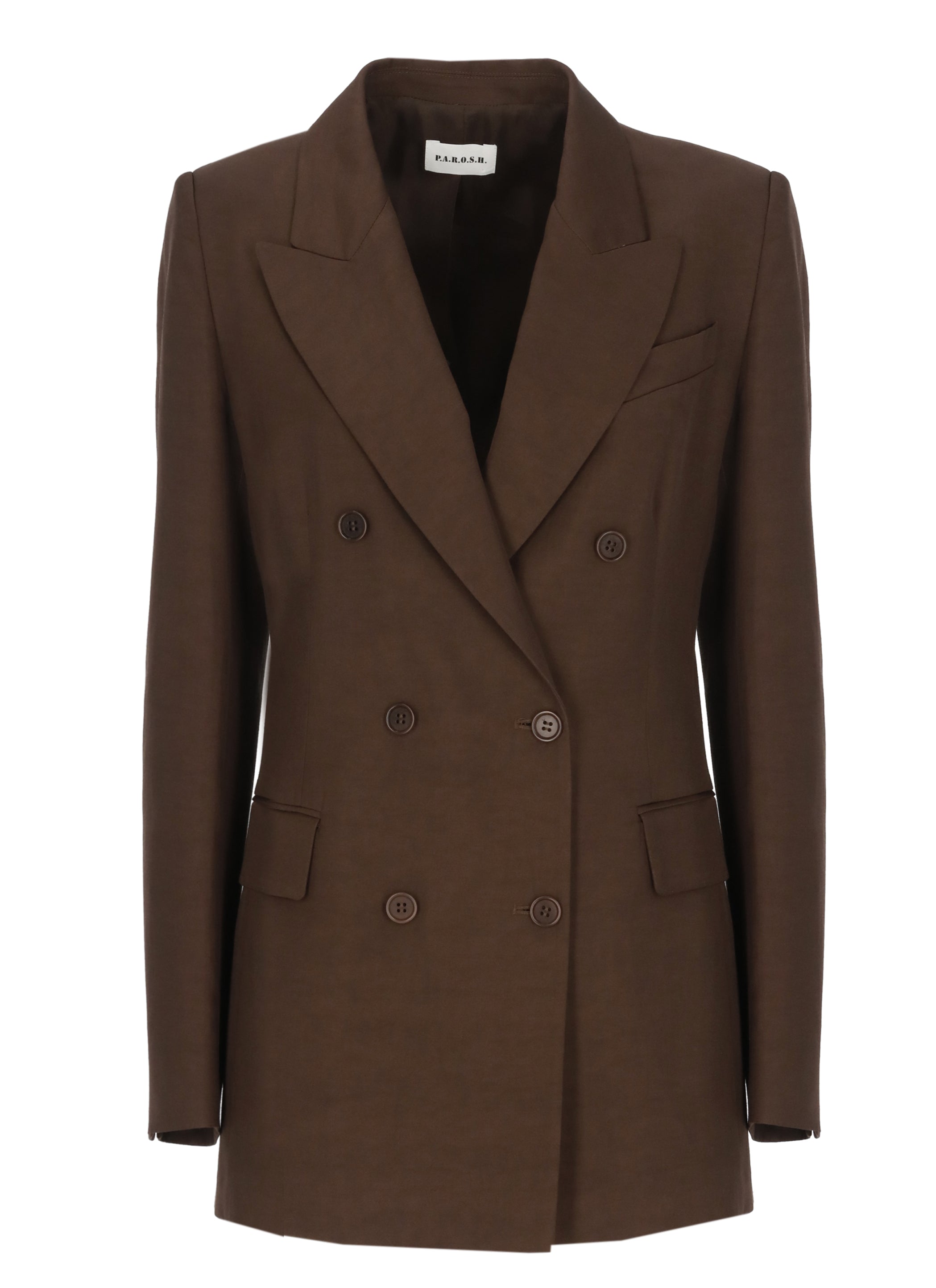 Parosh Jackets Brown Viscose Linen