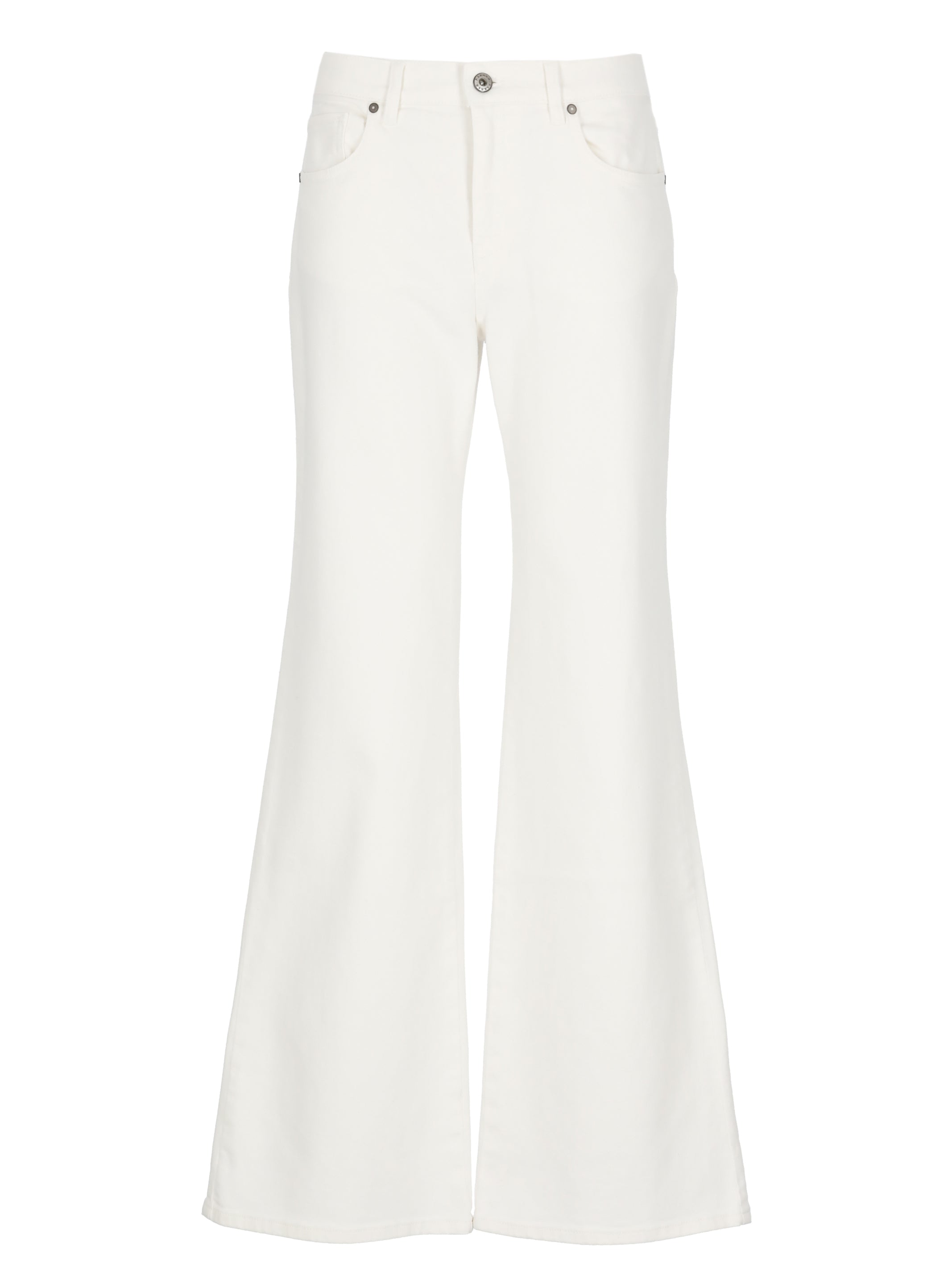 Parosh Jeans Ivory Cotton Elastan