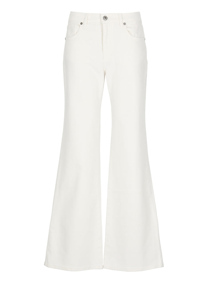 Parosh Jeans Ivory Cotton Elastan