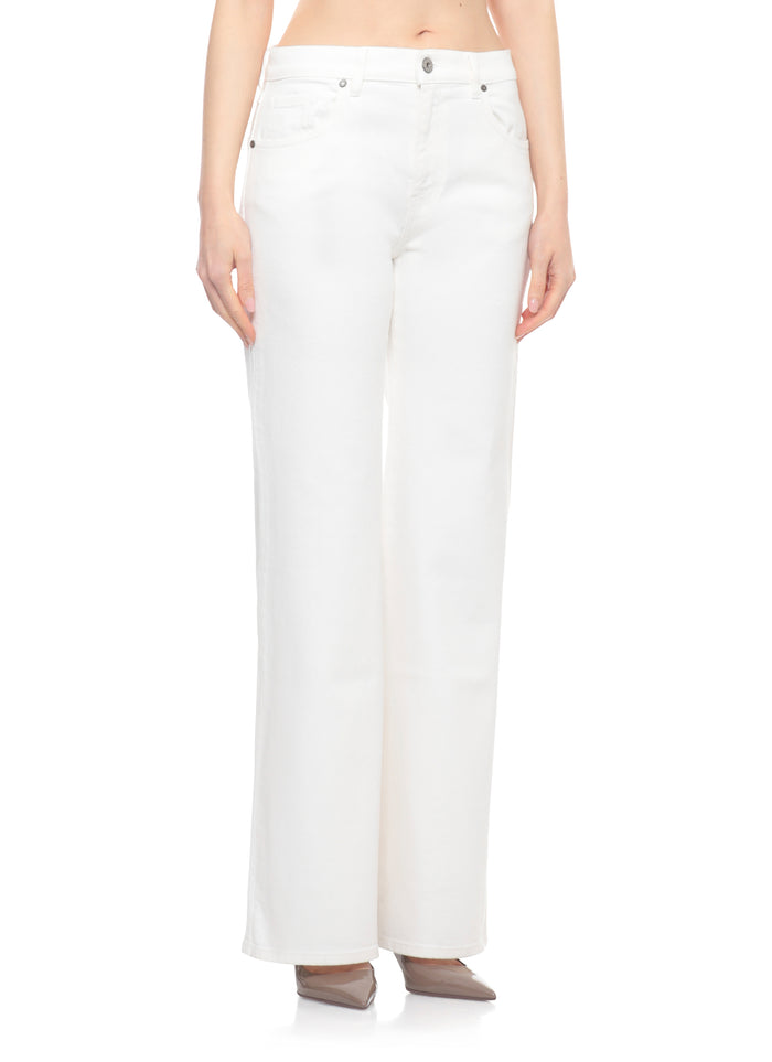 Parosh Jeans Ivory Cotton Elastan