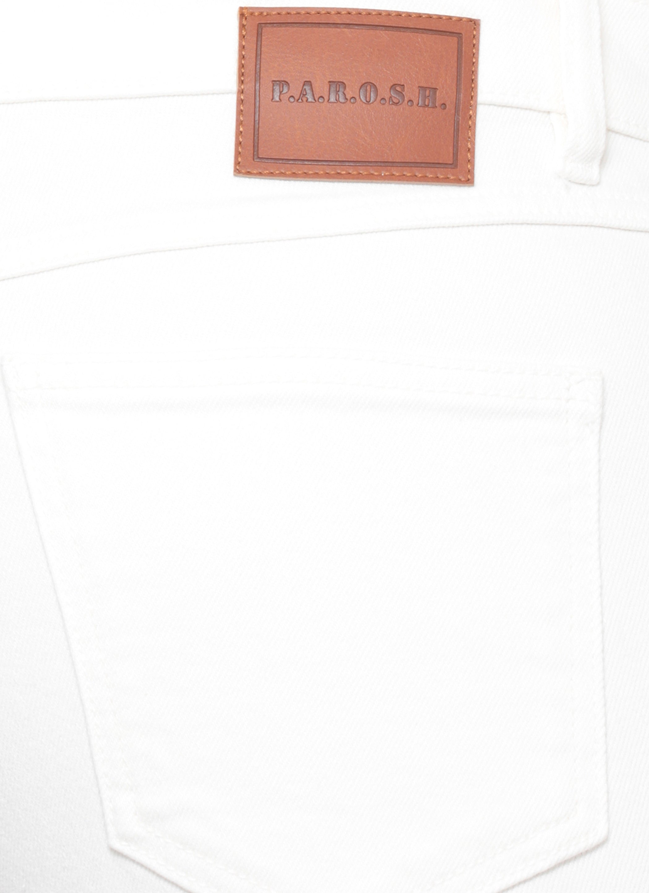 Parosh Jeans Ivory Cotton Elastan