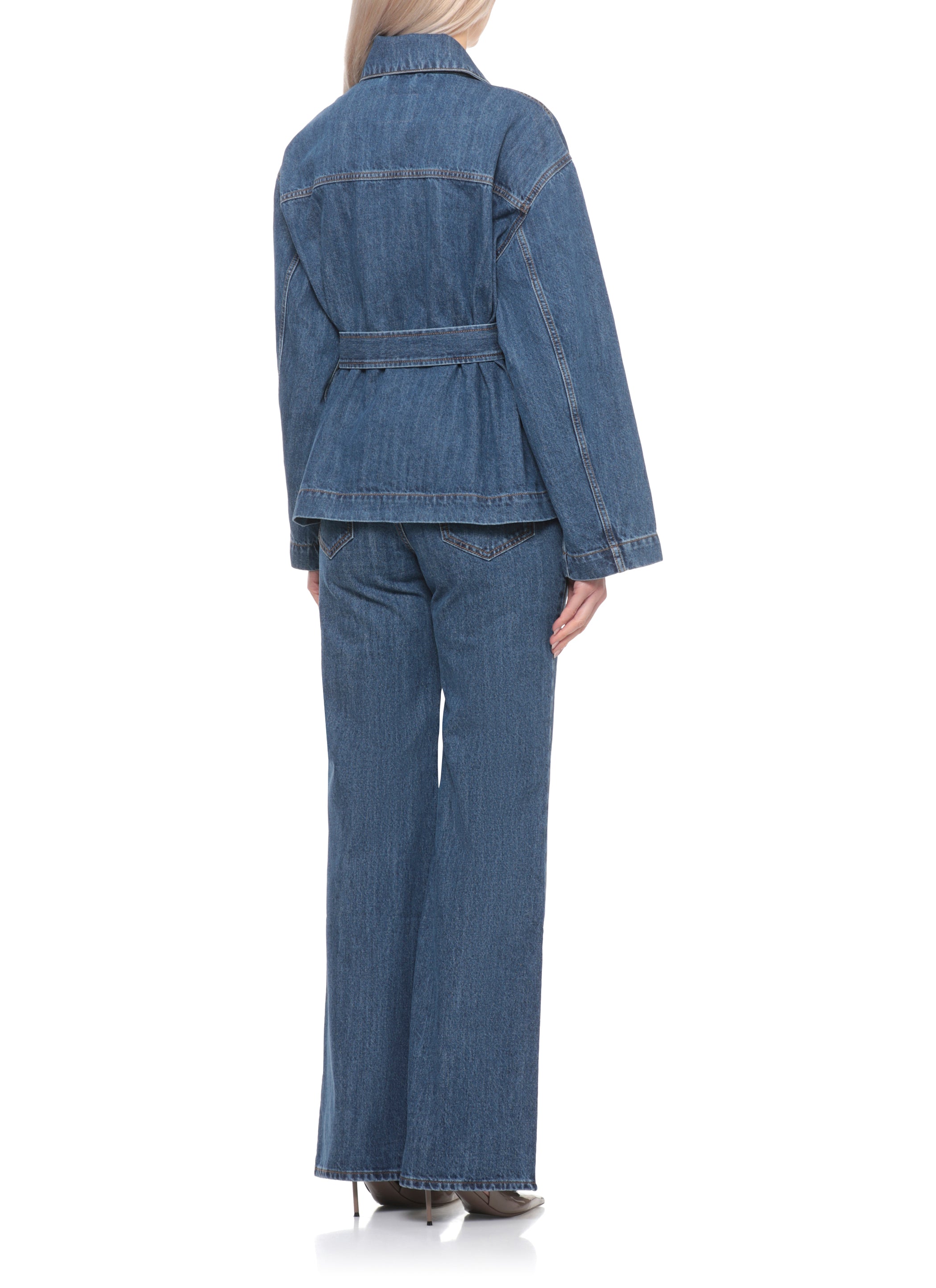 Parosh Coats Blue Cotton