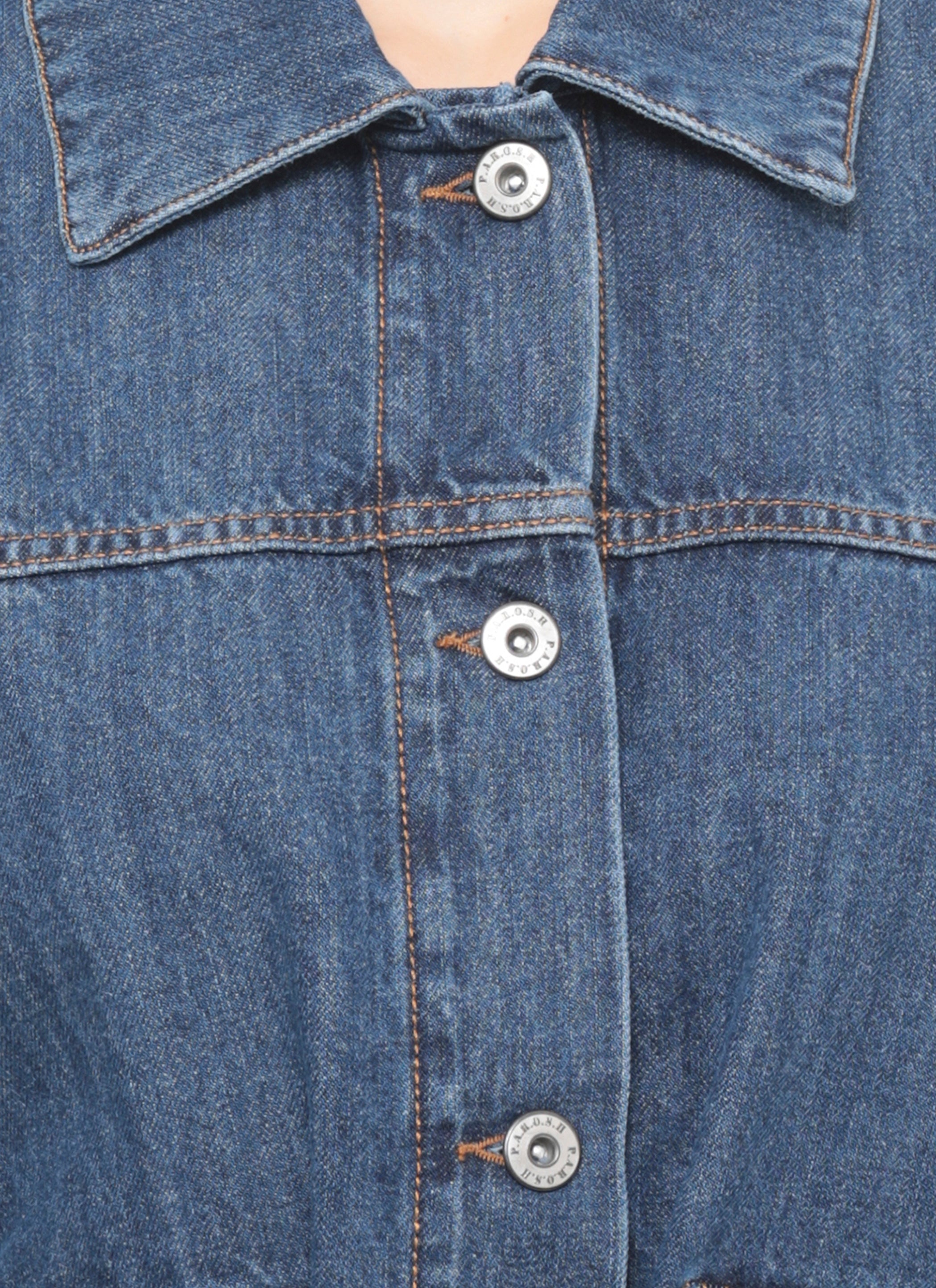 Parosh Coats Blue Cotton