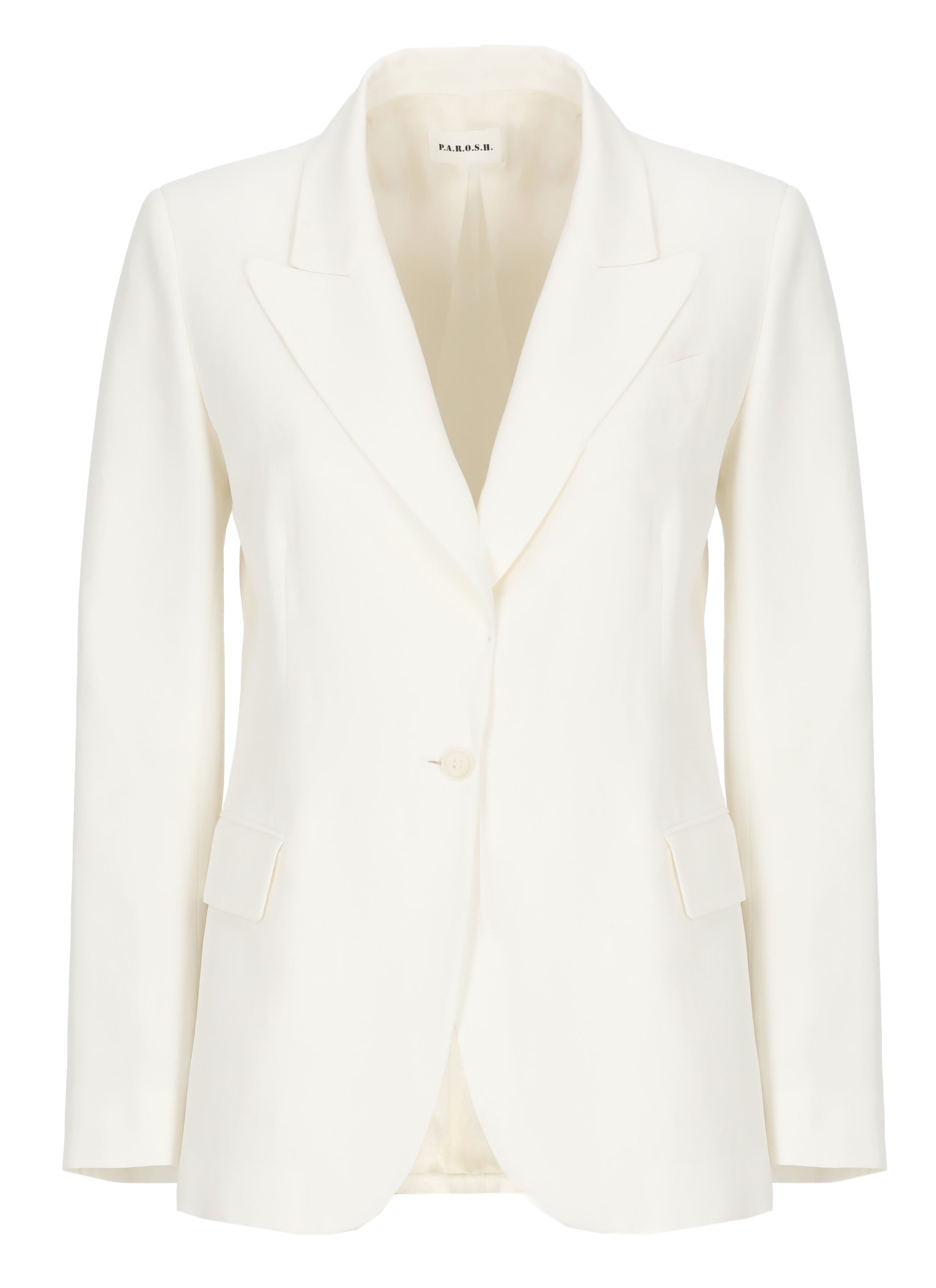 Parosh Jackets Ivory Viscose Linen