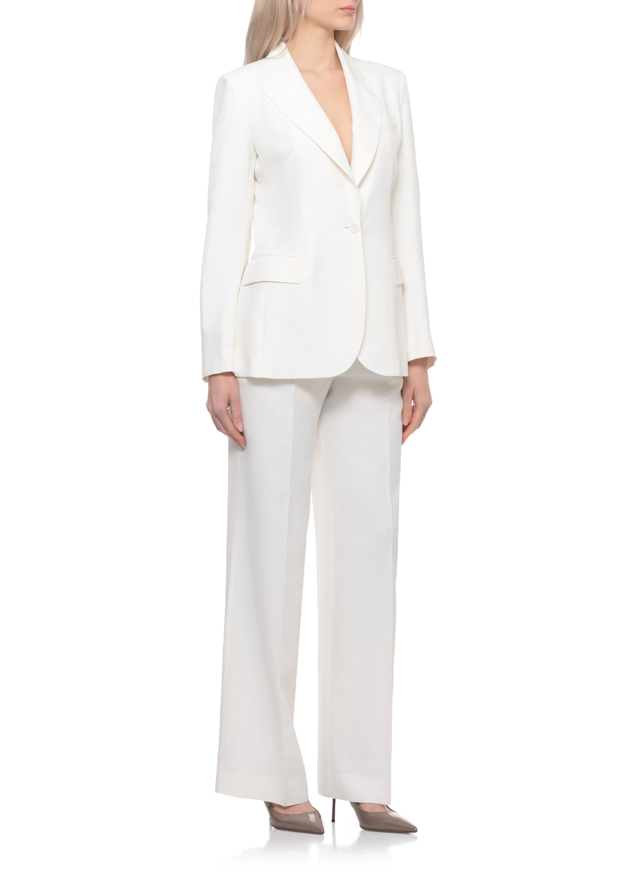 Parosh Jackets Ivory Viscose Linen