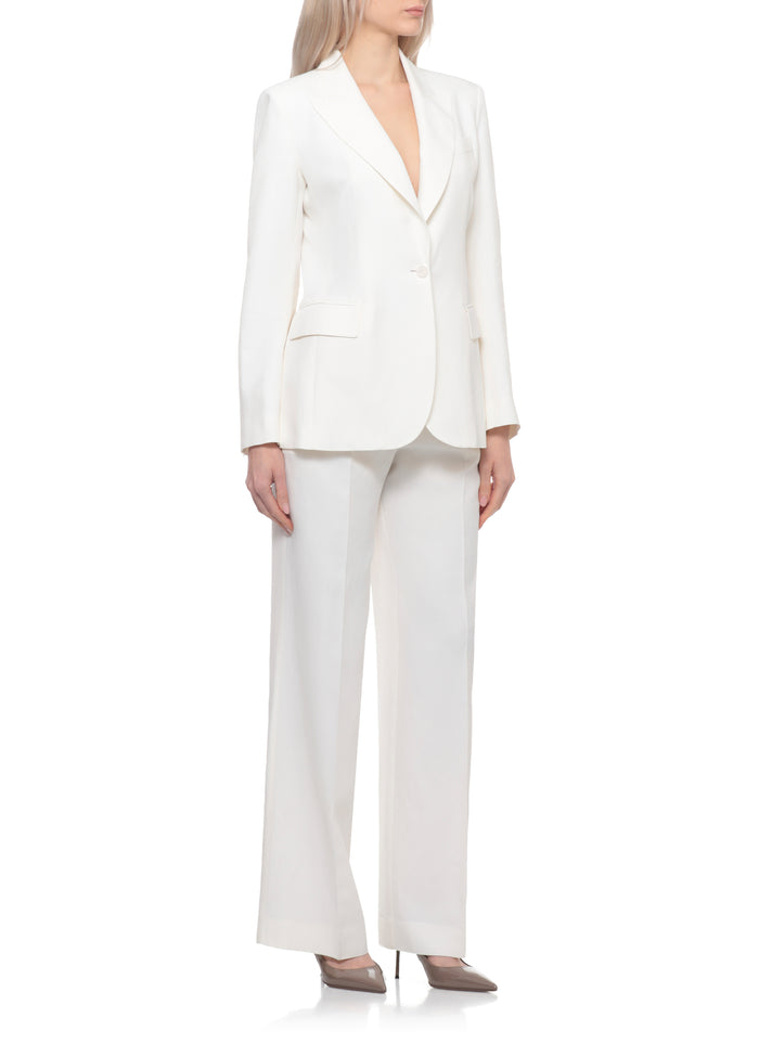 Parosh Jackets Ivory Viscose Linen