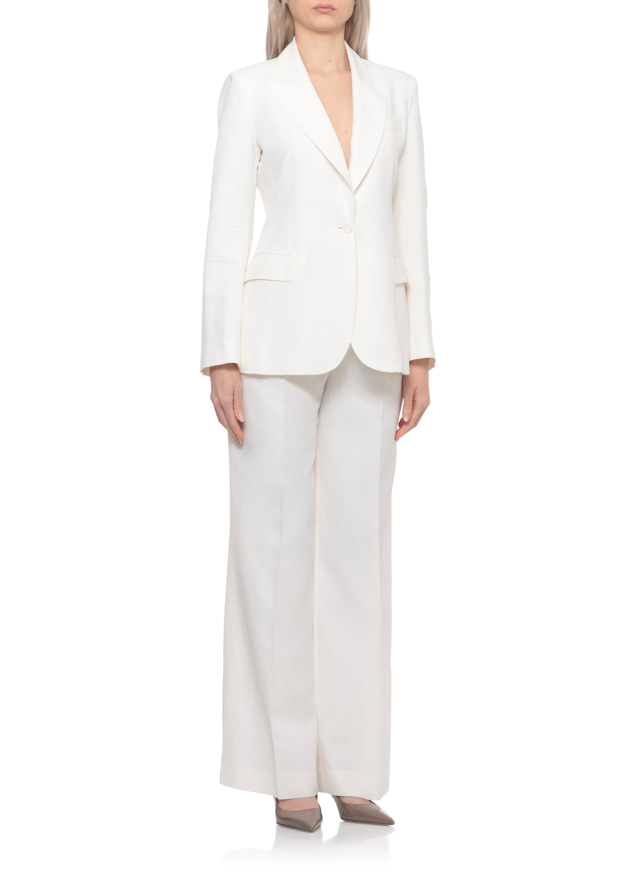 Parosh Jackets Ivory Viscose Linen