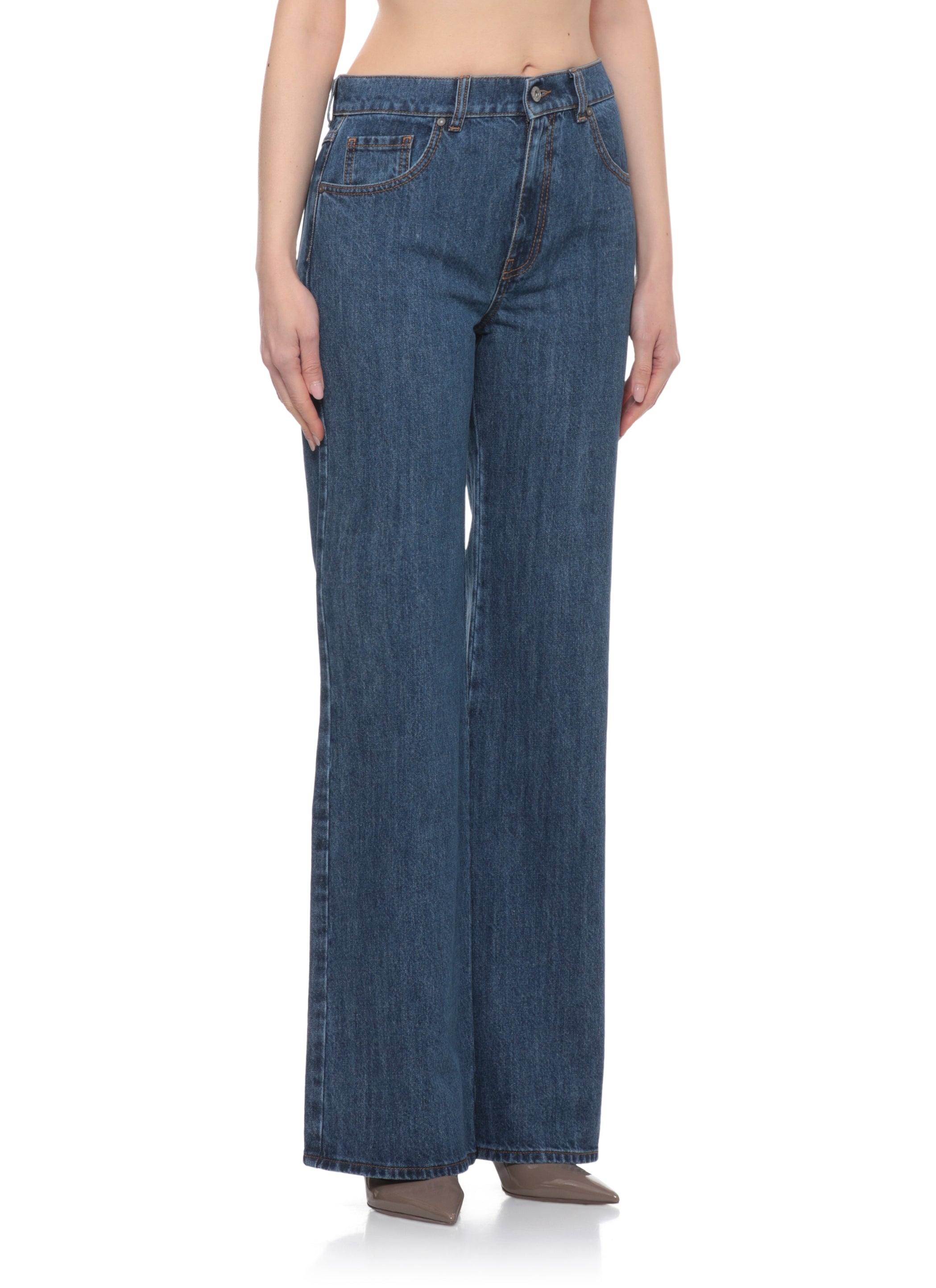 Parosh Jeans Blue Cotton