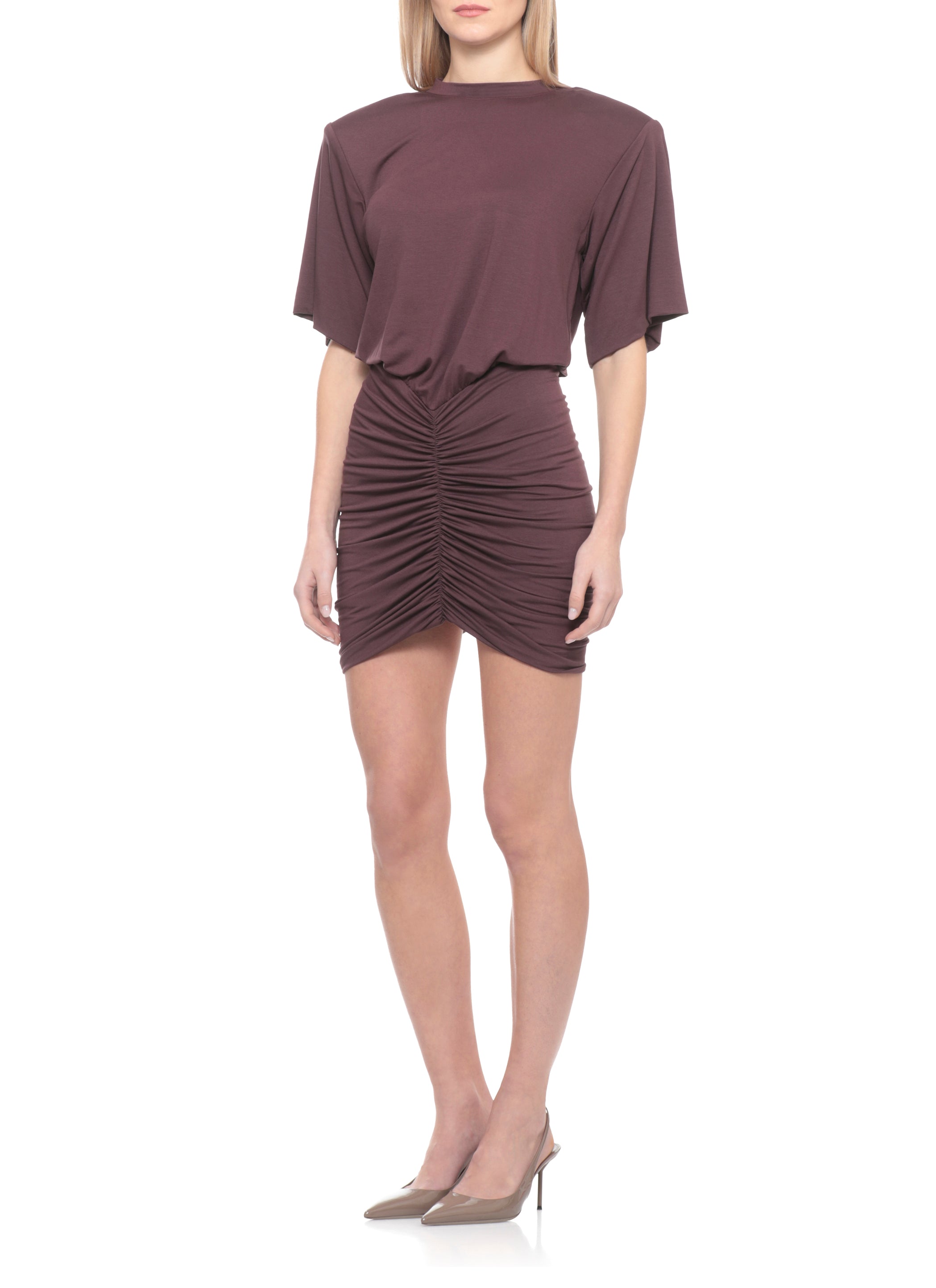 THE ANDAMANE Dresses Bordeaux Viscose Elastane