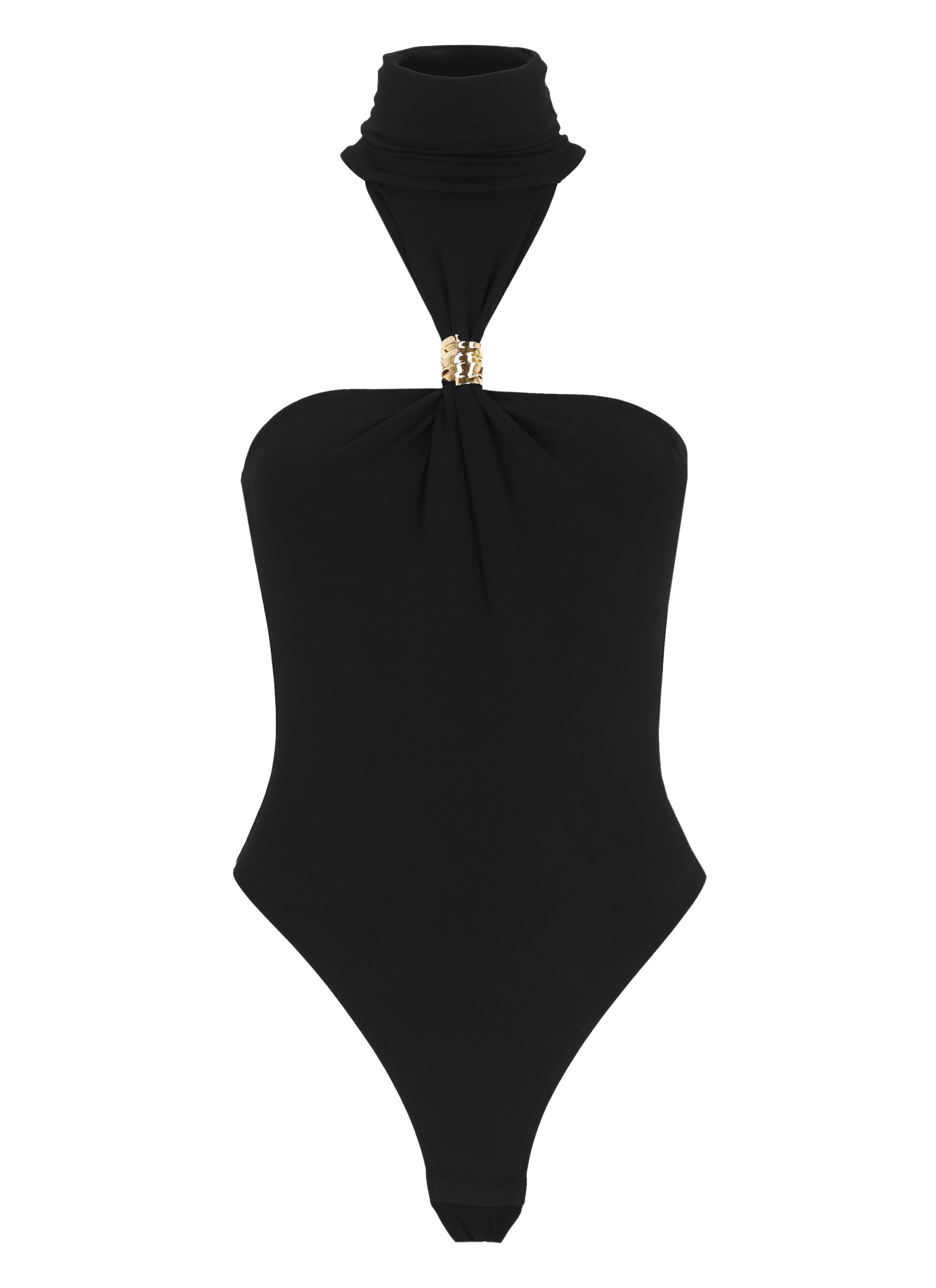 Elisabetta Franchi Top Black Viscosa Elastan