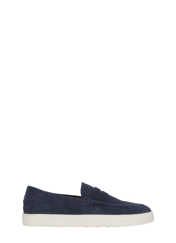 Tods Flat shoes Blue Cow Leather Sole: Rubber