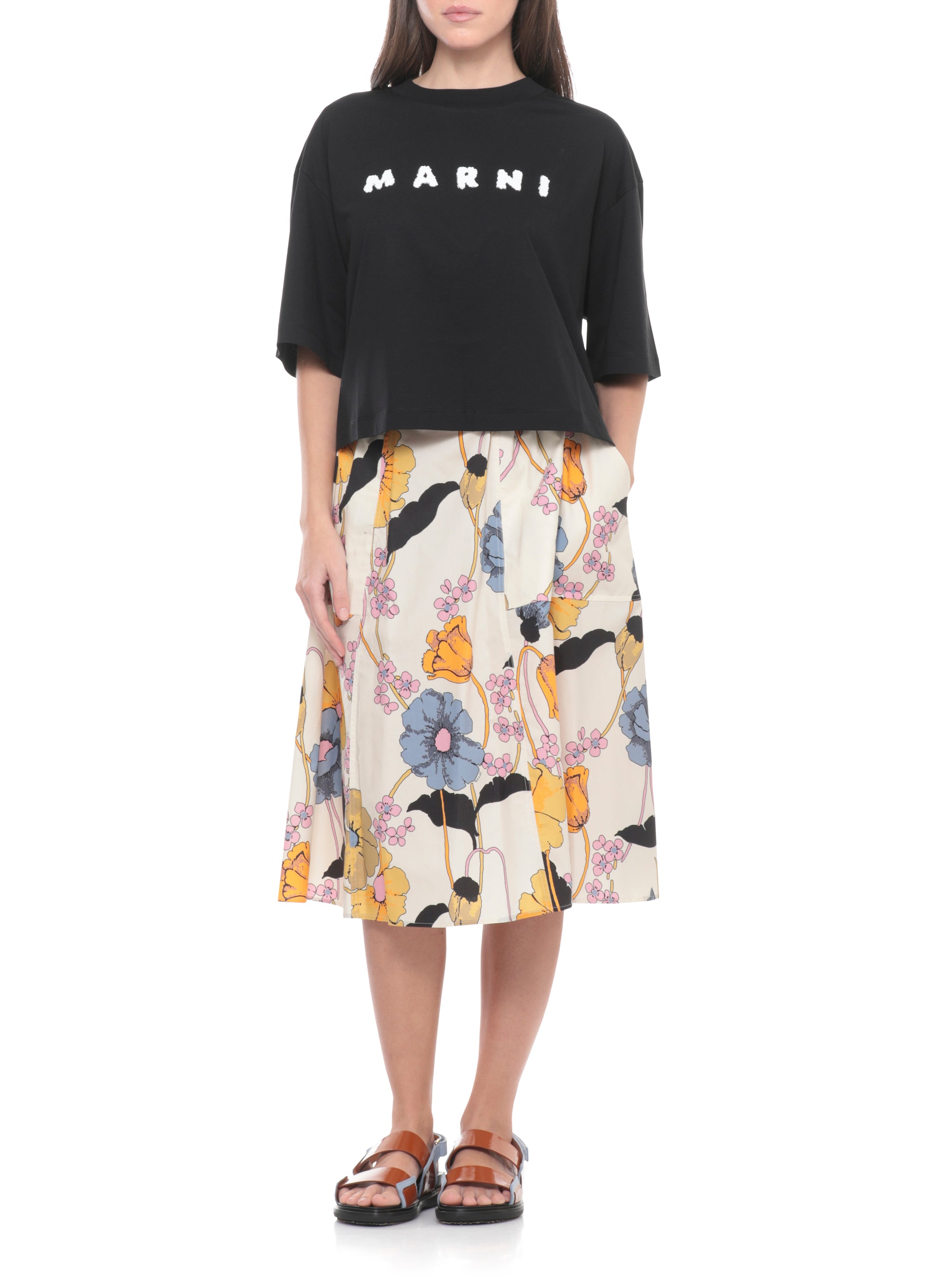 Marni T-shirts and Polos Black Cotton