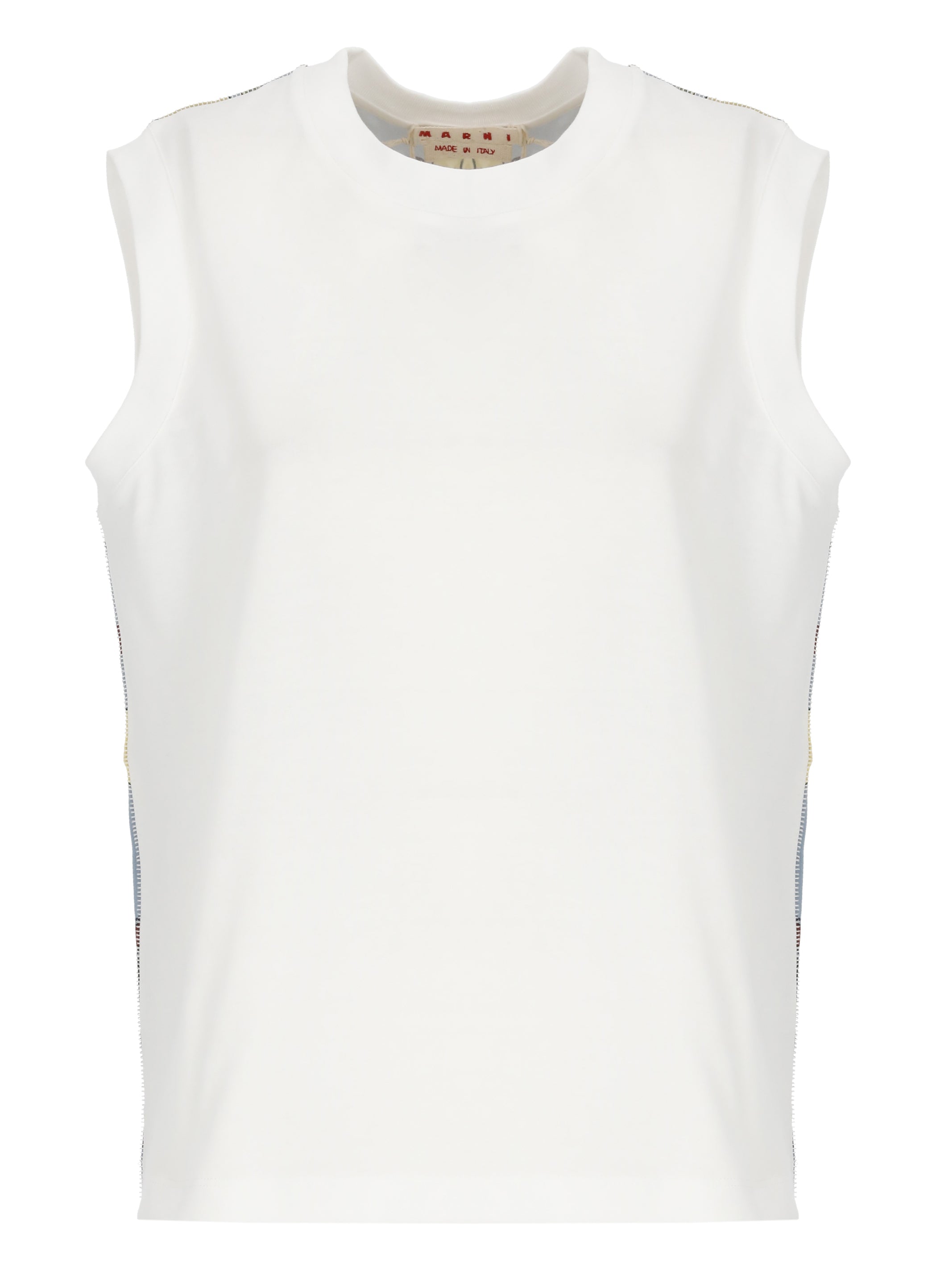 Marni Top White Cotton Fabric 2:viscose