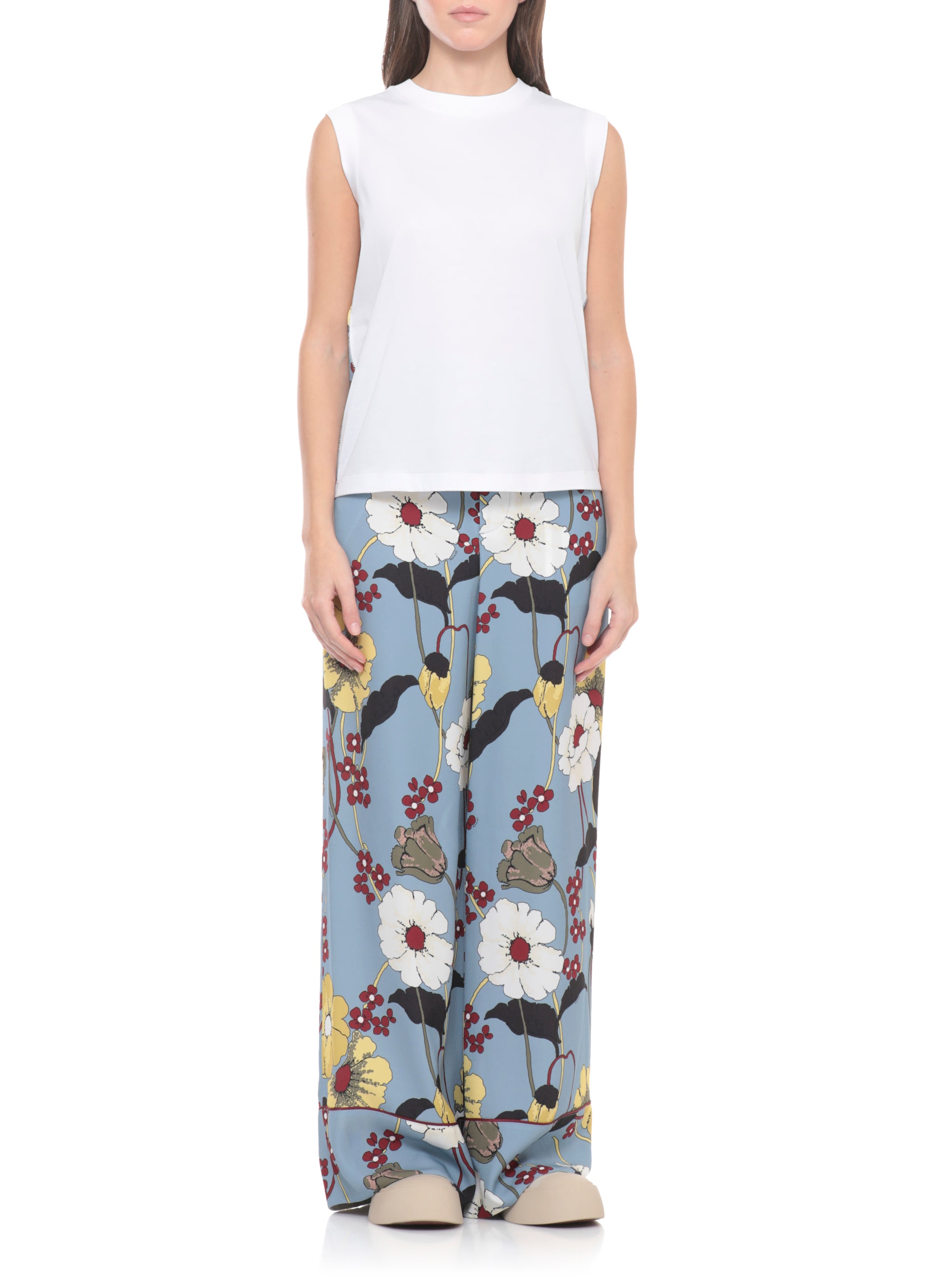 Marni Top White Cotton Fabric 2:viscose