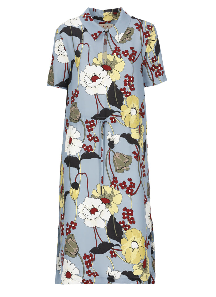 Marni Dresses Light Blue Viscose