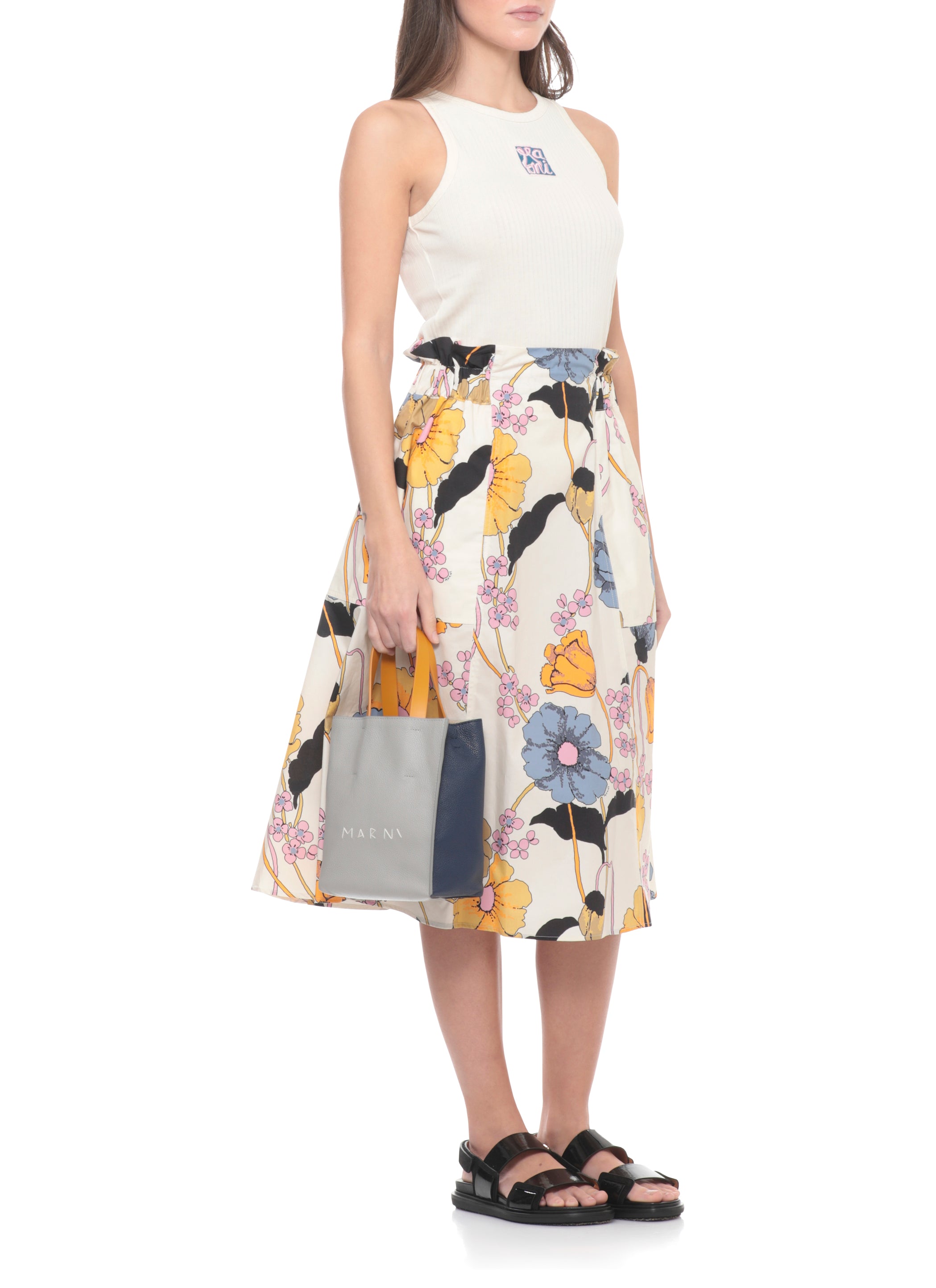 Marni Skirts Ivory Cotton