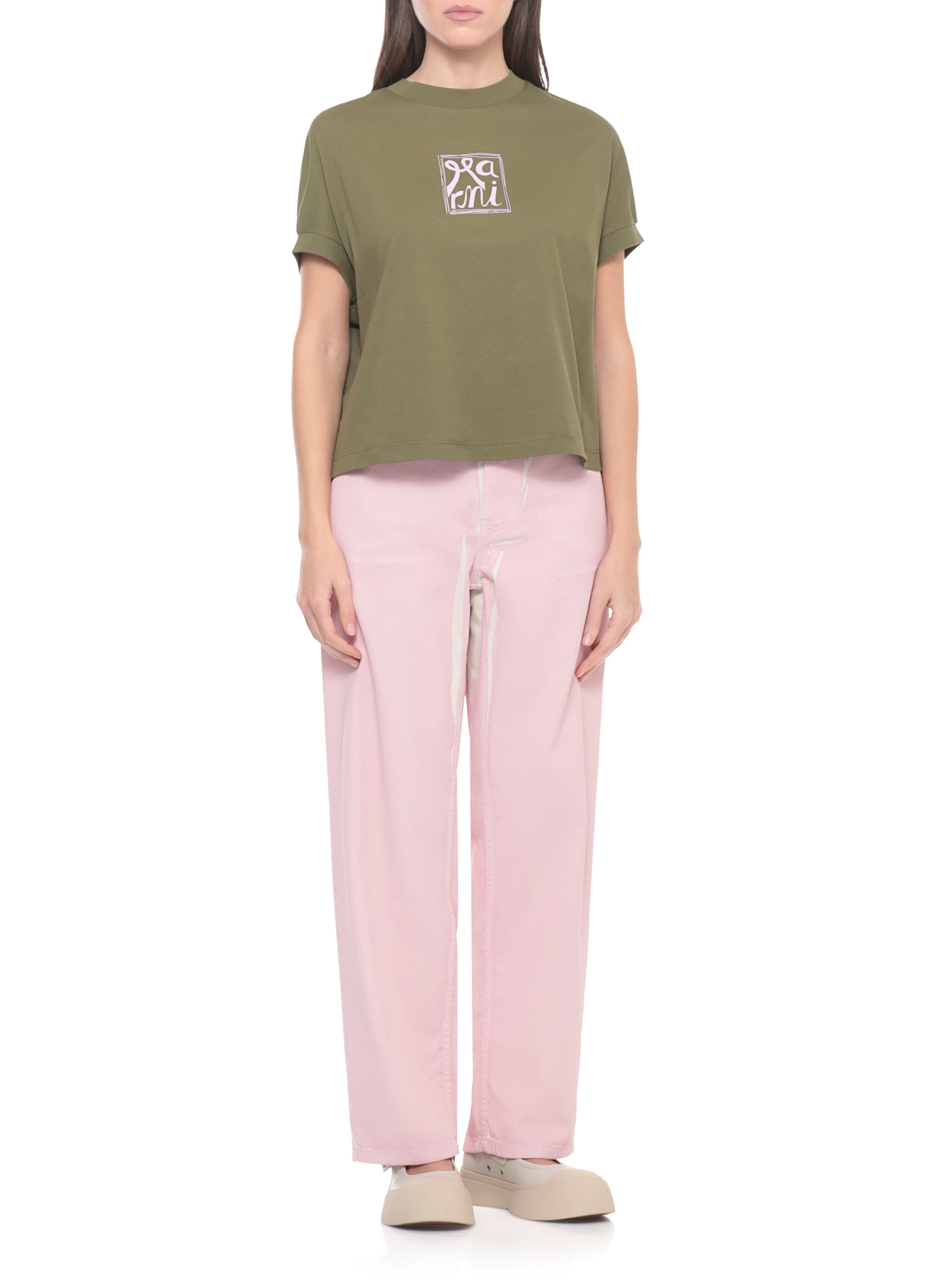 Marni T-shirts and Polos Green Cotton