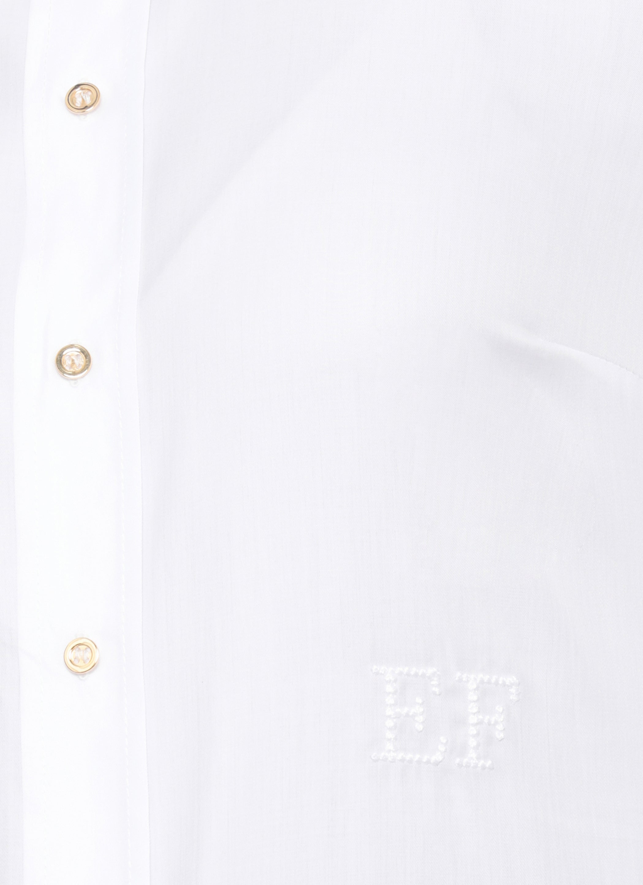 Elisabetta Franchi Shirts White Cotton
