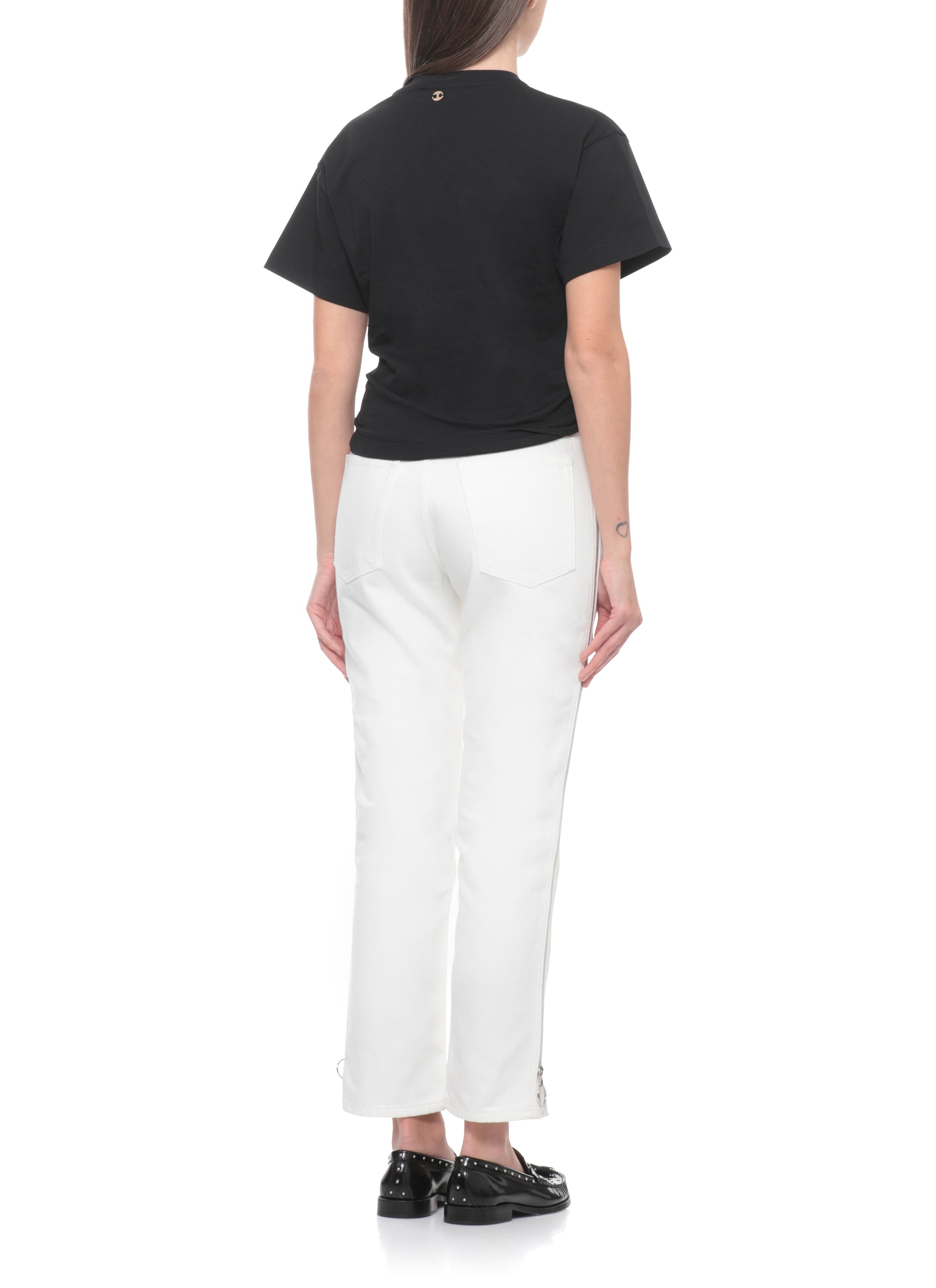 RABANNE T-shirts and Polos Black Cotton