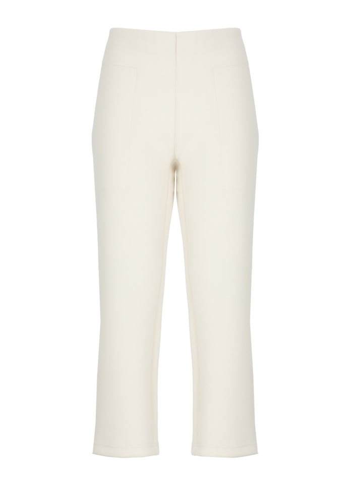 Wolford Trousers Ivory Polyester Viscose Elastane