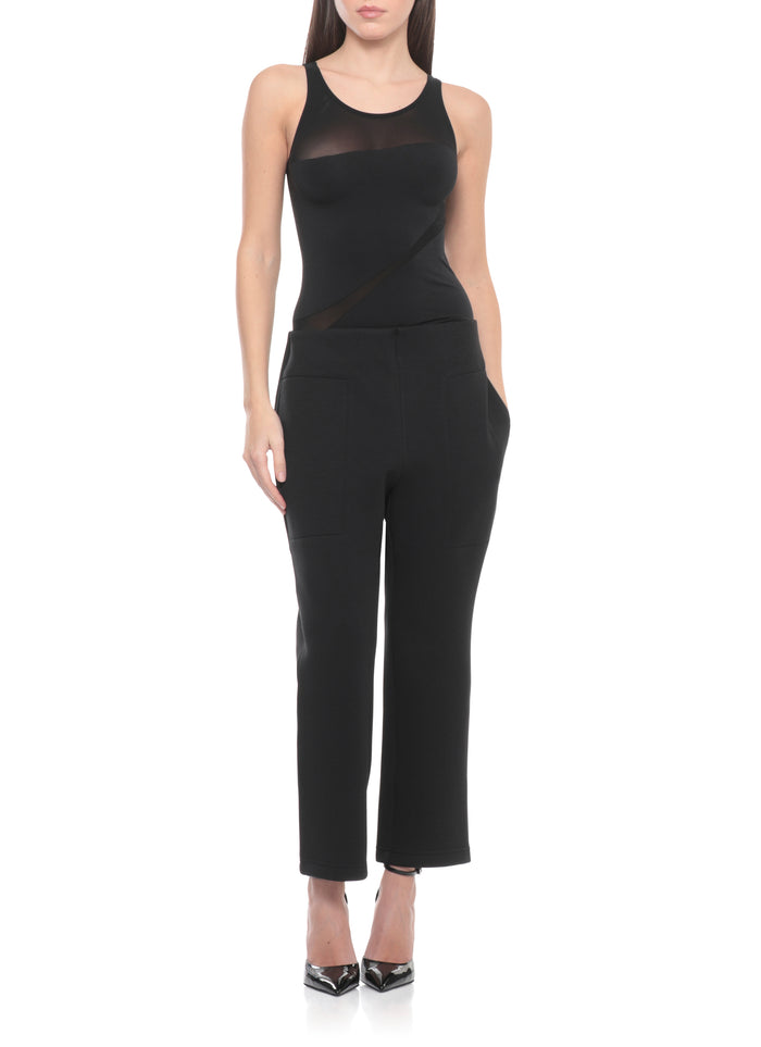 Wolford Trousers Black Polyester Viscose Elastane