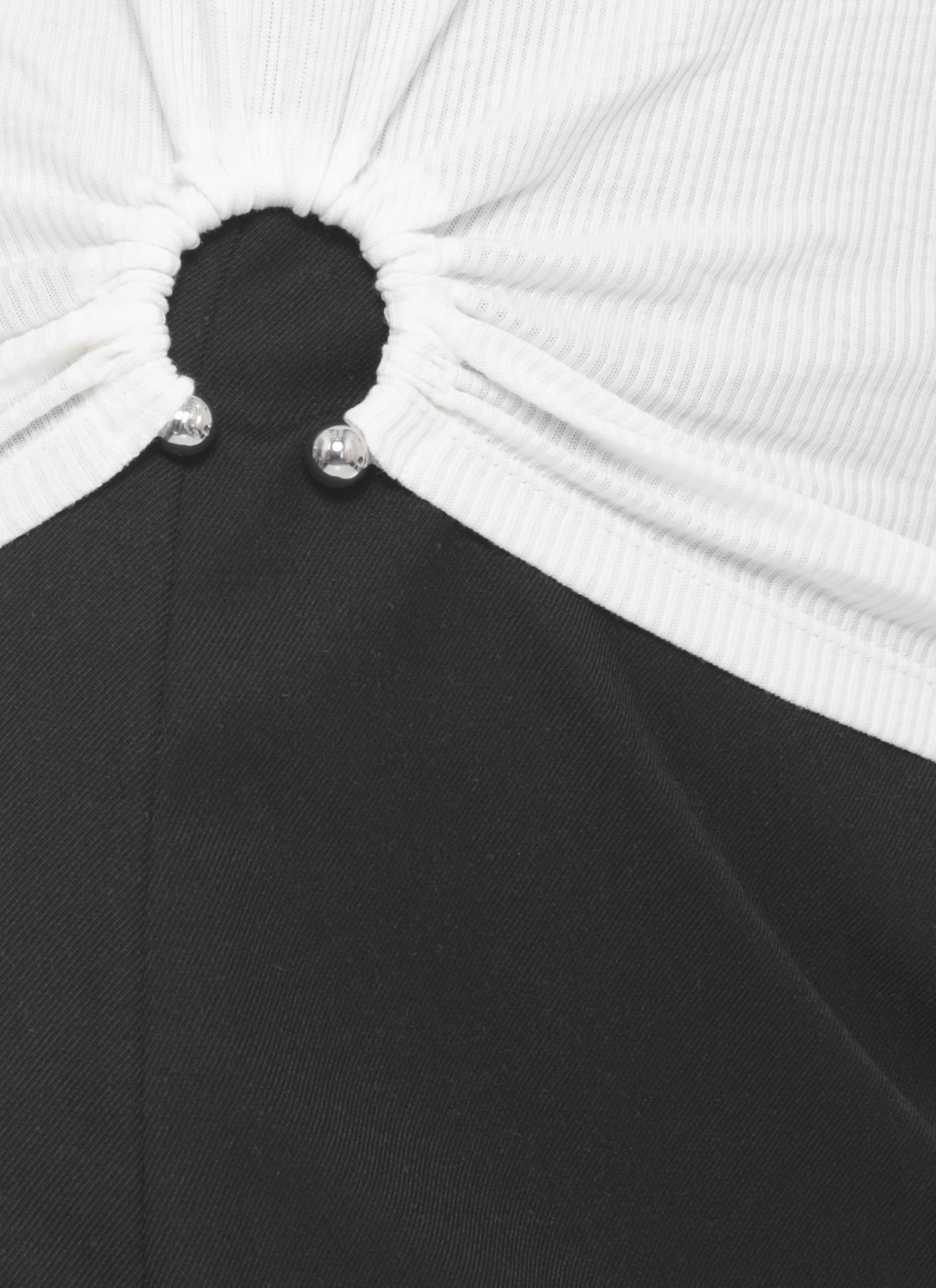 RABANNE Top White Cotton Elastane
