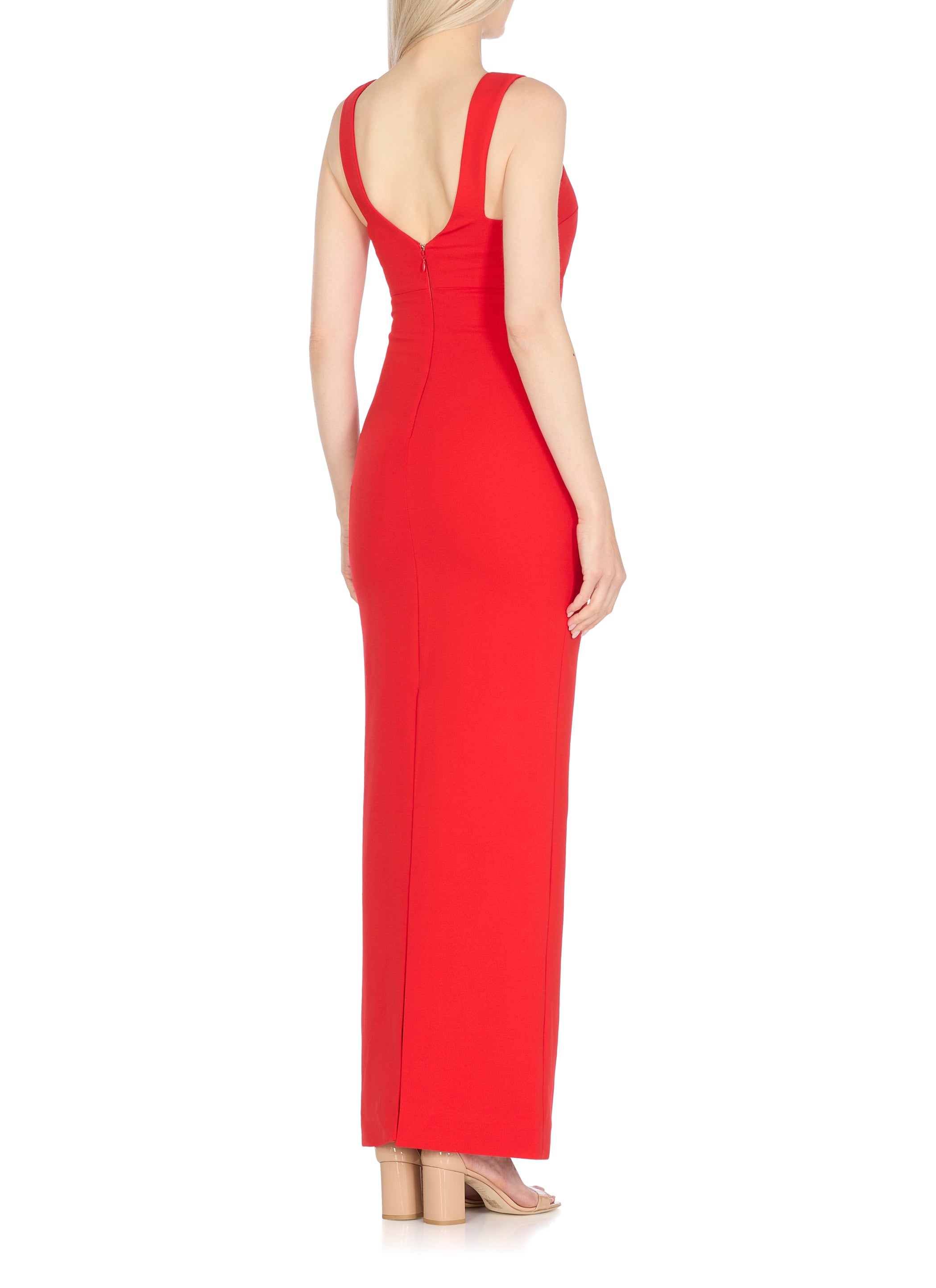 Solace London Dresses Red Polyester Elastane