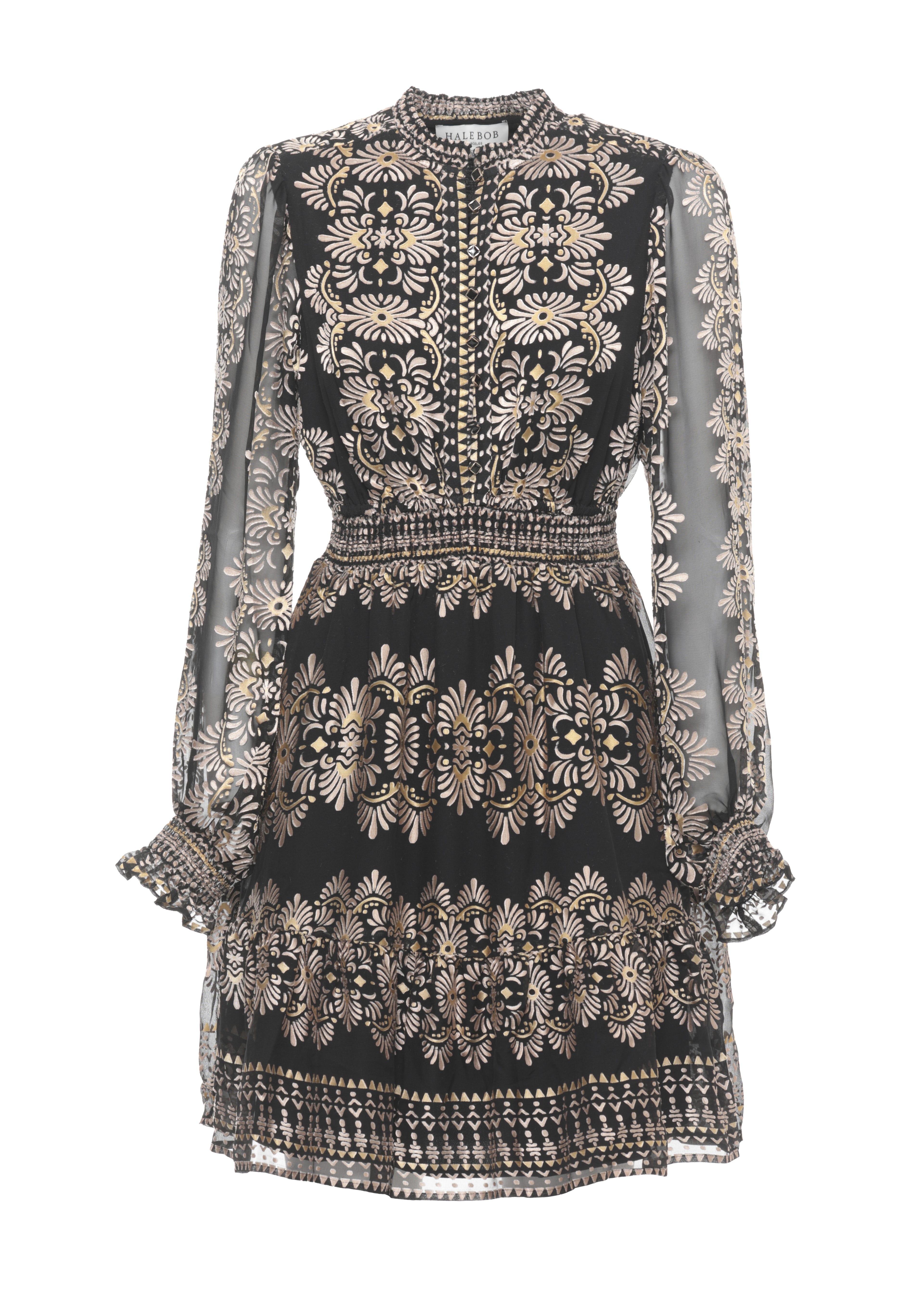 Hale Bob Dresses Black Viscose Silk Lining