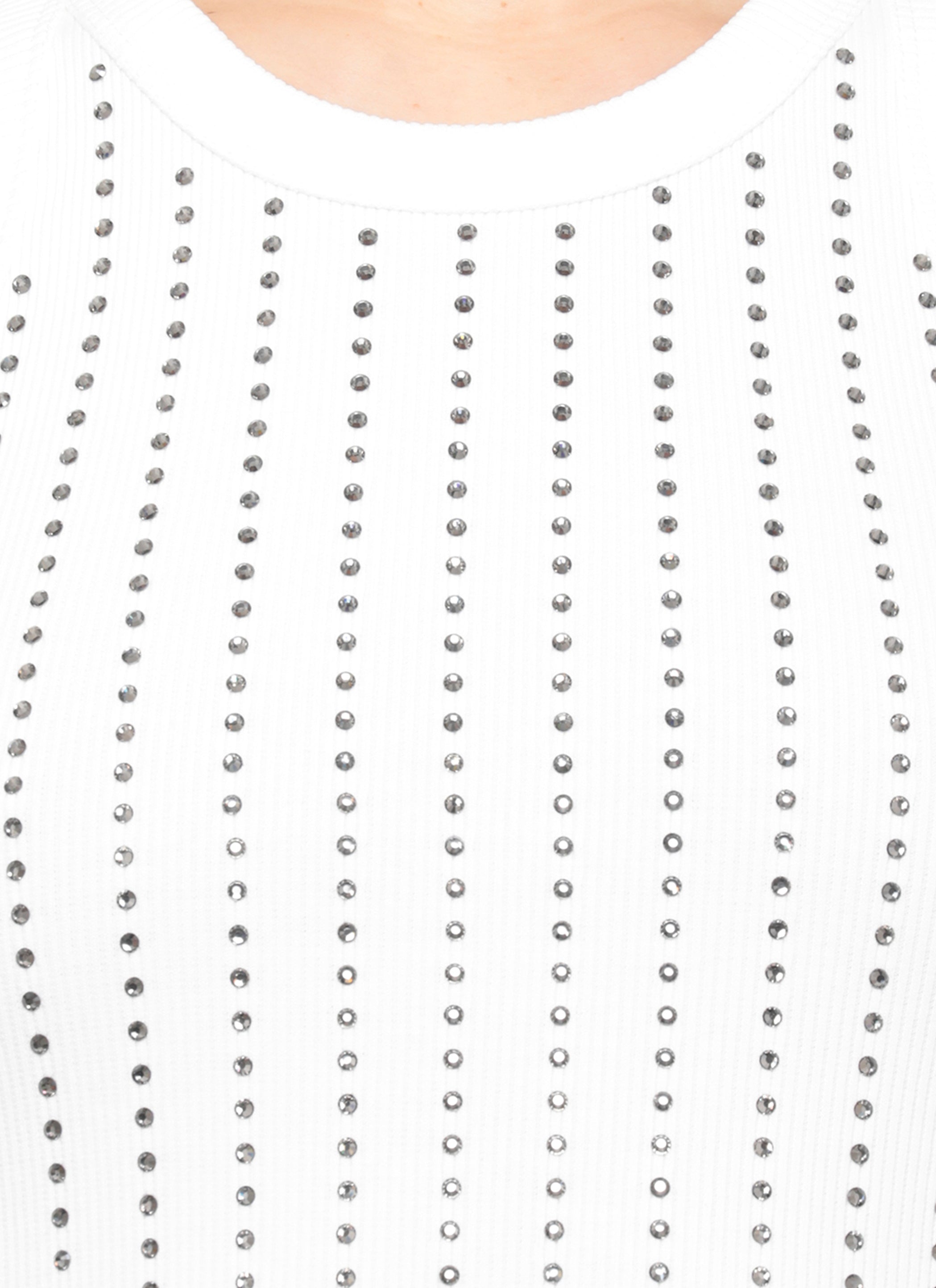 The Attico Top White Cotton Elastane