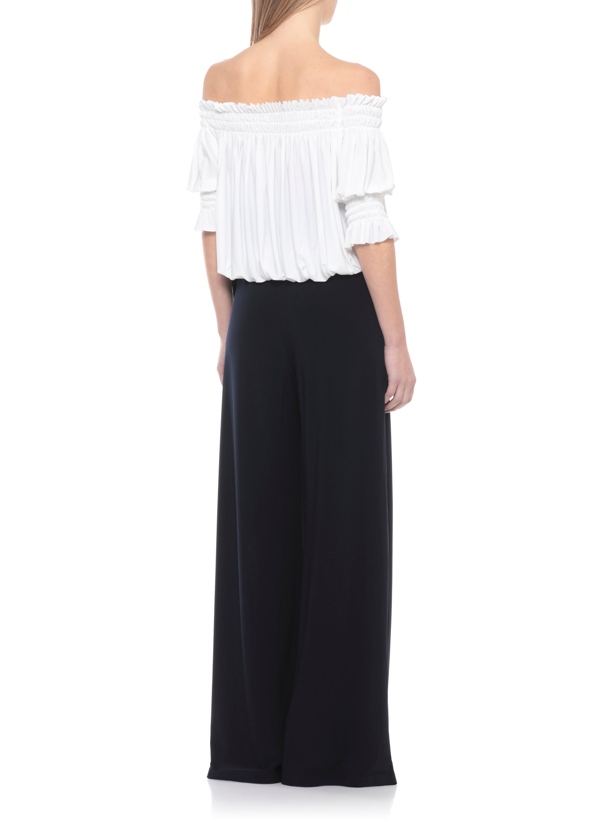 Norma Kamali Top White Polyester Elastane